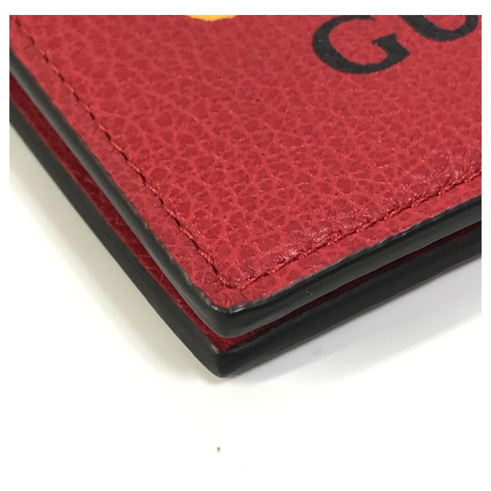 Leather Wallet Gucci Ghost Card Holder Gucci GucciGhost Zip Card Case
