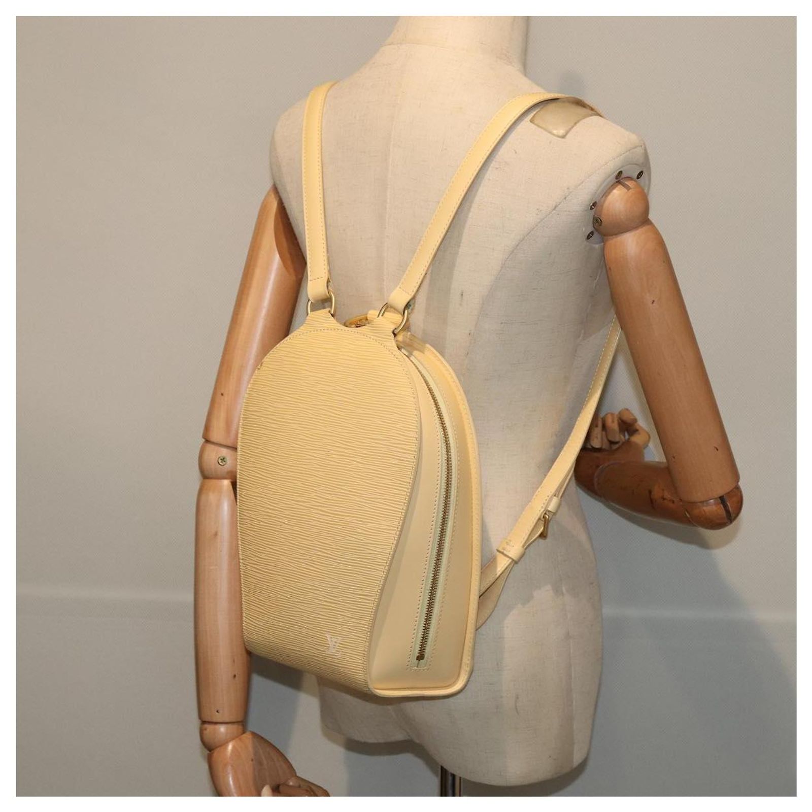 LOUIS VUITTON Epi Mabillon Backpack Vanilla M5223A LV Auth  display picture 1