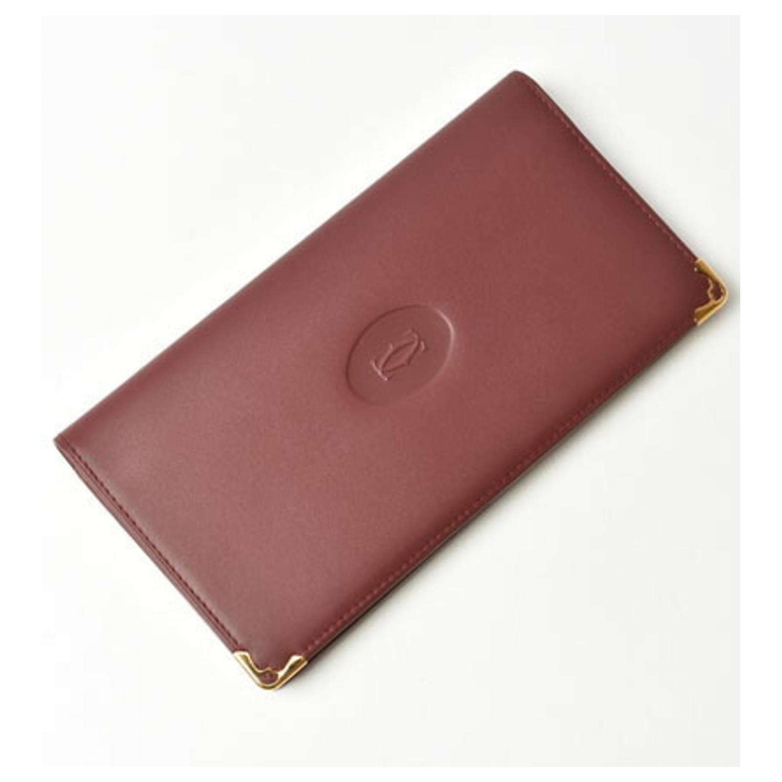 Cartier Leather Wallet Cartier Carteras Hombre Cartera Larga De