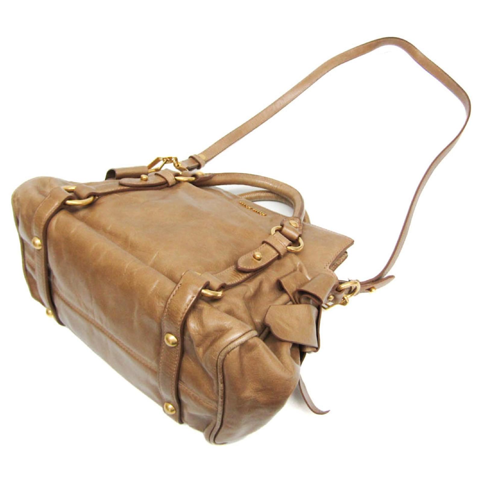 バッグ miu miu side ribbon leather hand bag MIU MIU Side Ribbon Bag, Purchased at an Official Store