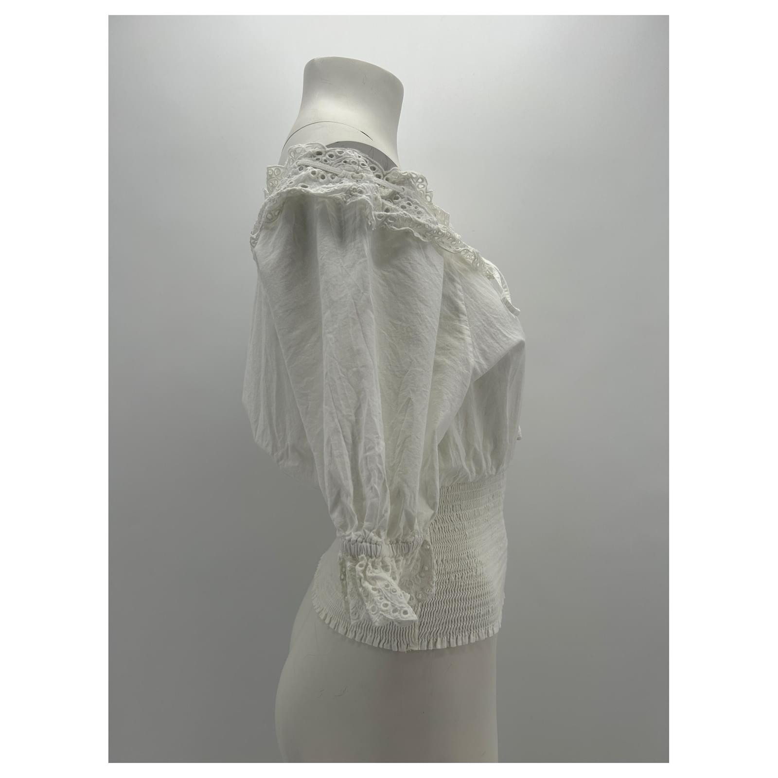 Drawer - roujeトップス34 ROUJE Tops T.FR 34 Cotton White ref.1558352 - Joli Closet