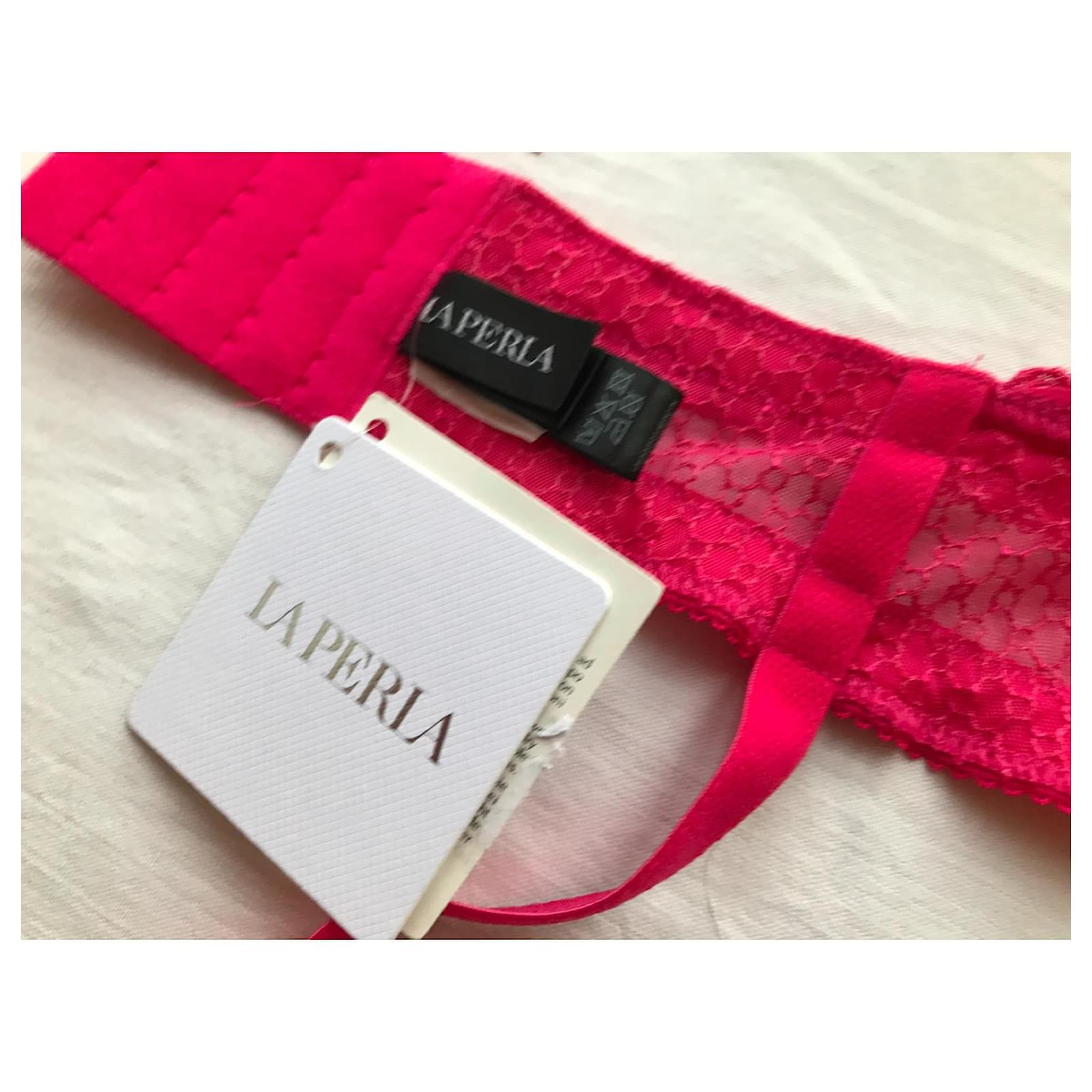 Hot pink garter belt 42 FR La Perla Fuschia Lace ref.1559055 - Joli Closet