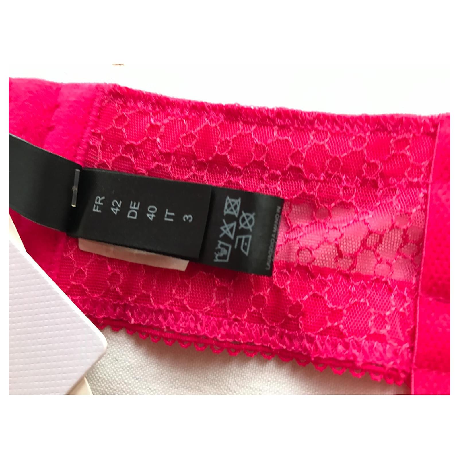 hot pink garter belt Pink Garter Belt Set
