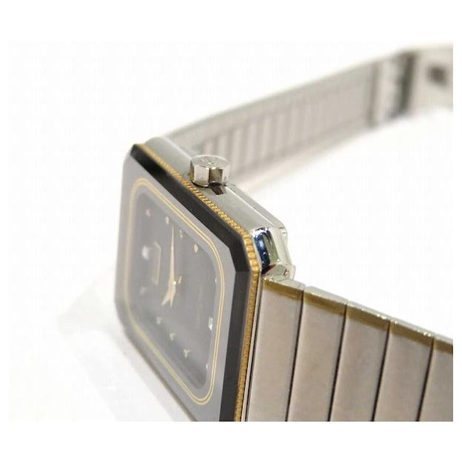 Autre Marque Rado Diastar V-2200 Quartz Square Watch Black