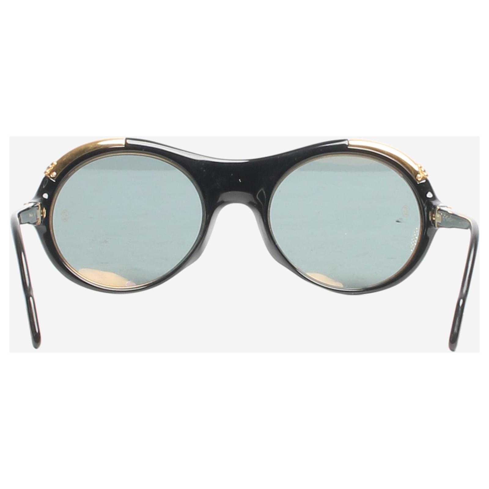 Cartier Occhiali da sole Diabolo vintage neri del 1991 Nero