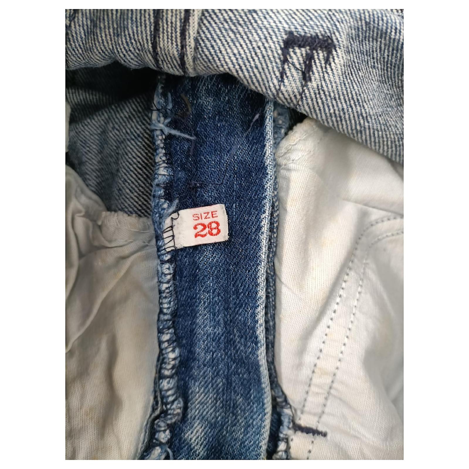 High-waisted Moschino vintage jeans 1980s Blue Denim ref