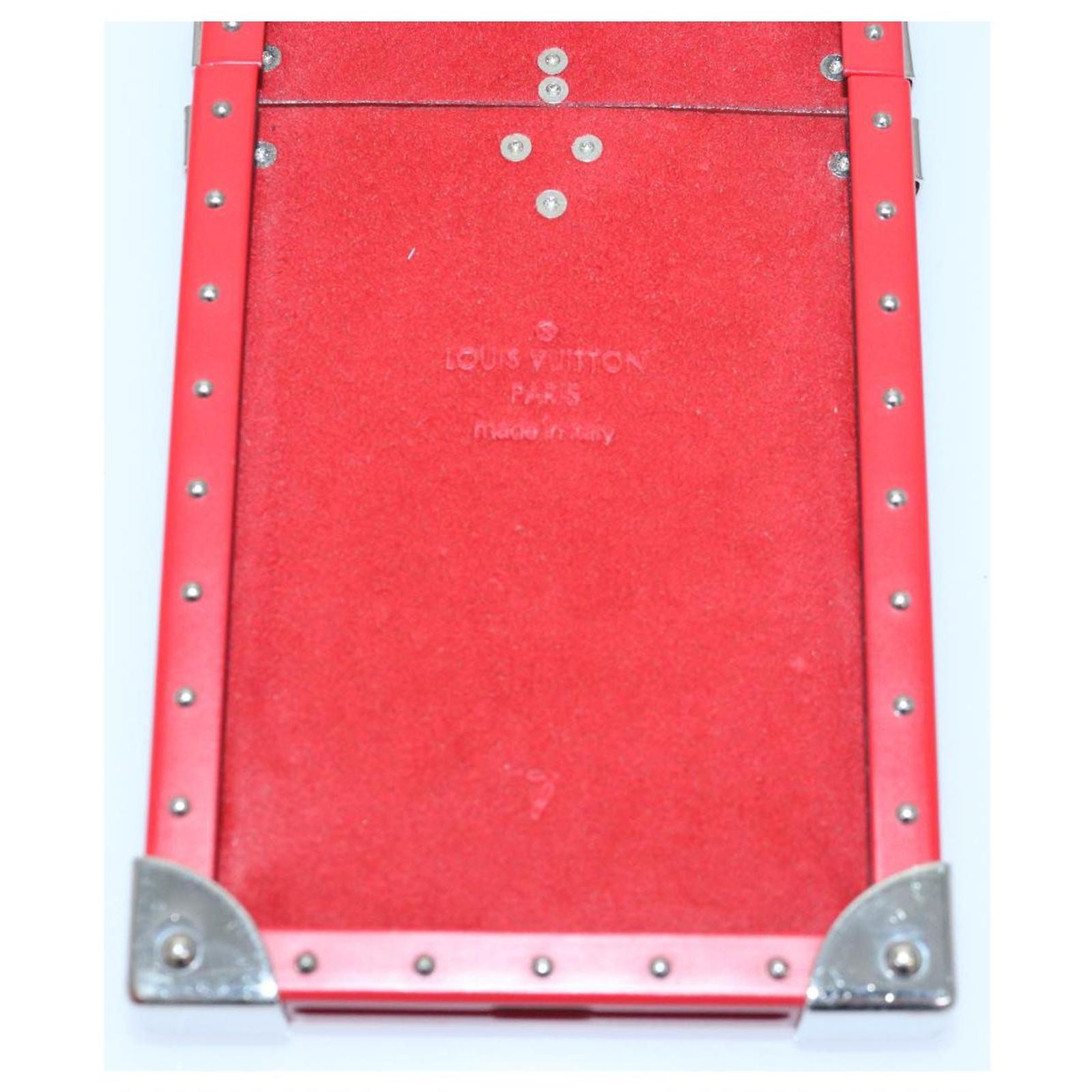 LOUIS VUITTON Monogram LV x Supreme iPhone 7 Eye Trunk Red M67758