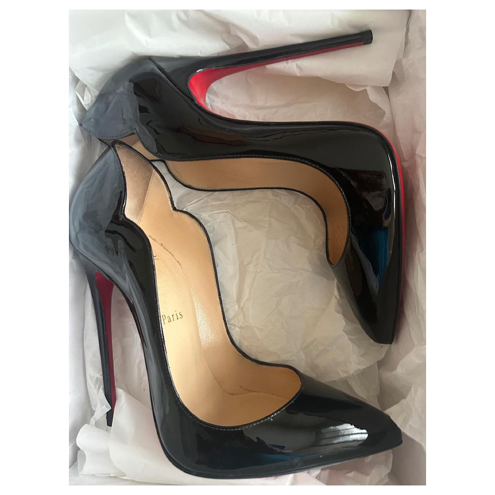 Louboutin hot chick 130mm black hotsell