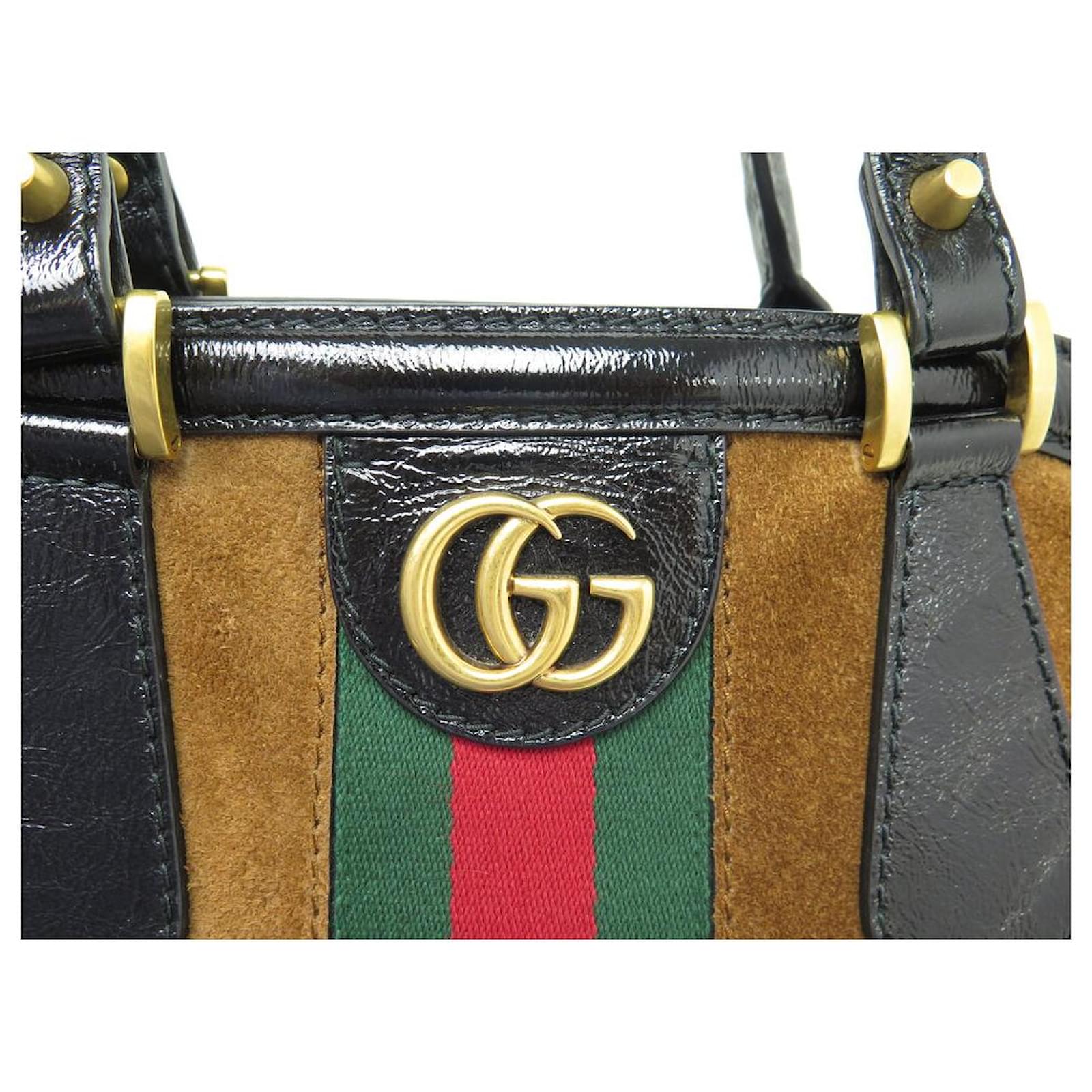 バッグ GUCCI SUEDE LEATHER STRAP HAND BAG GUCCI SUEDE LEATHER STRAP HAND BAG レディース