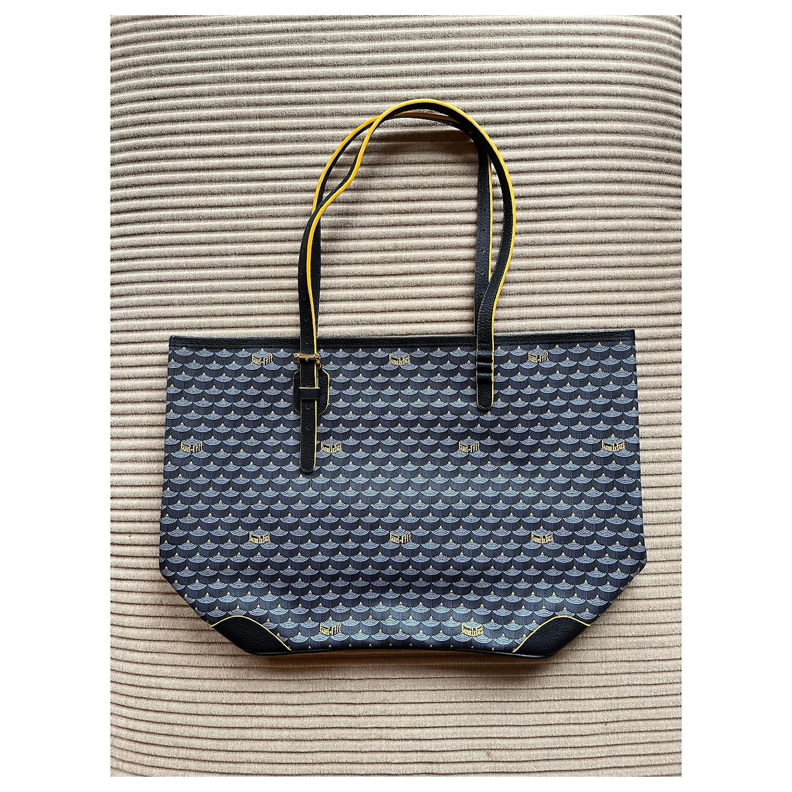 Fauré Le Page Daily Battle 32 Navy Blue Cloth Tote Bag ref.1568324