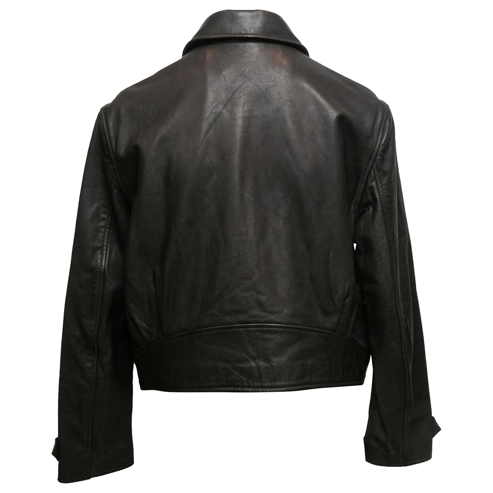 Autre Marque Black Officine Generale Leather Jacket Size US