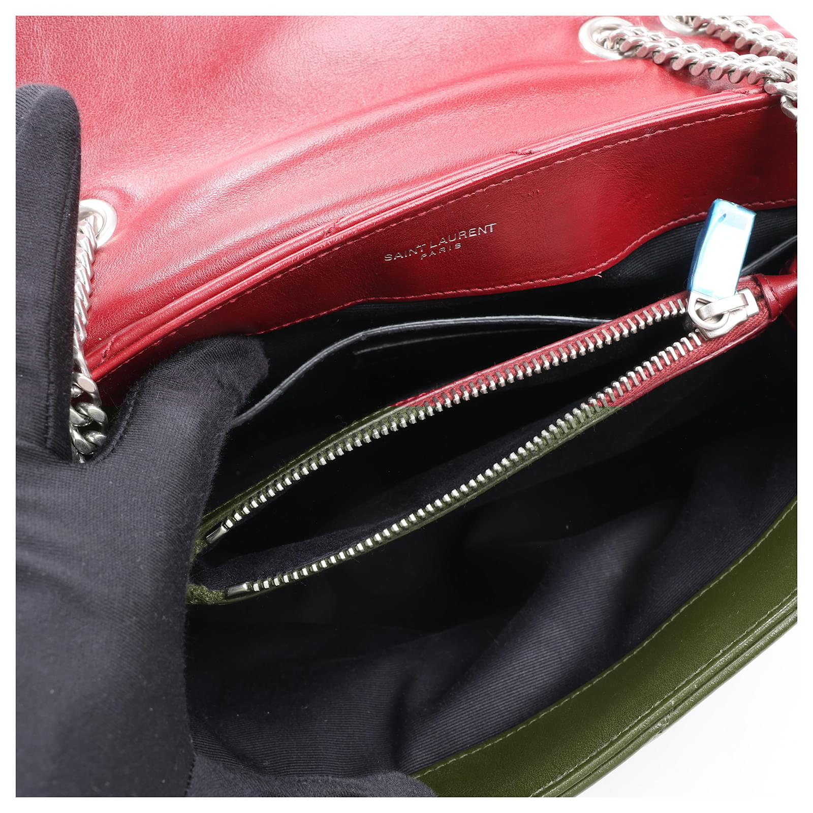 Saint Laurent Bag Red Inside Saint Laurent Paris Loulou Leather