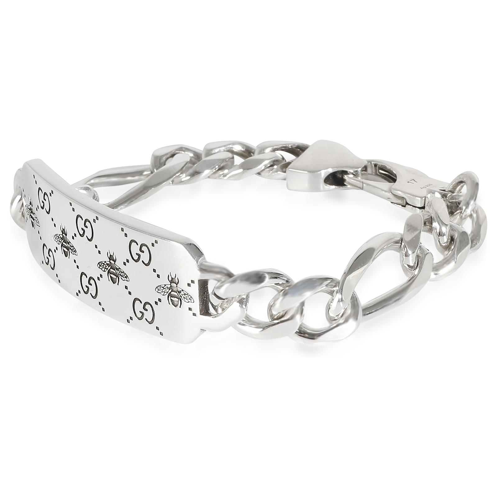 GUCCI (グッチ) GG Bee Engraved Bracelet YBA728264001_001.jpg