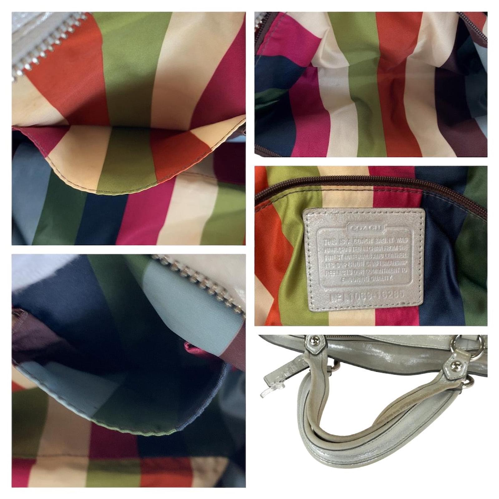 Coach Poppy Leather Tote Bag 16285 White ref.1570585 - Joli