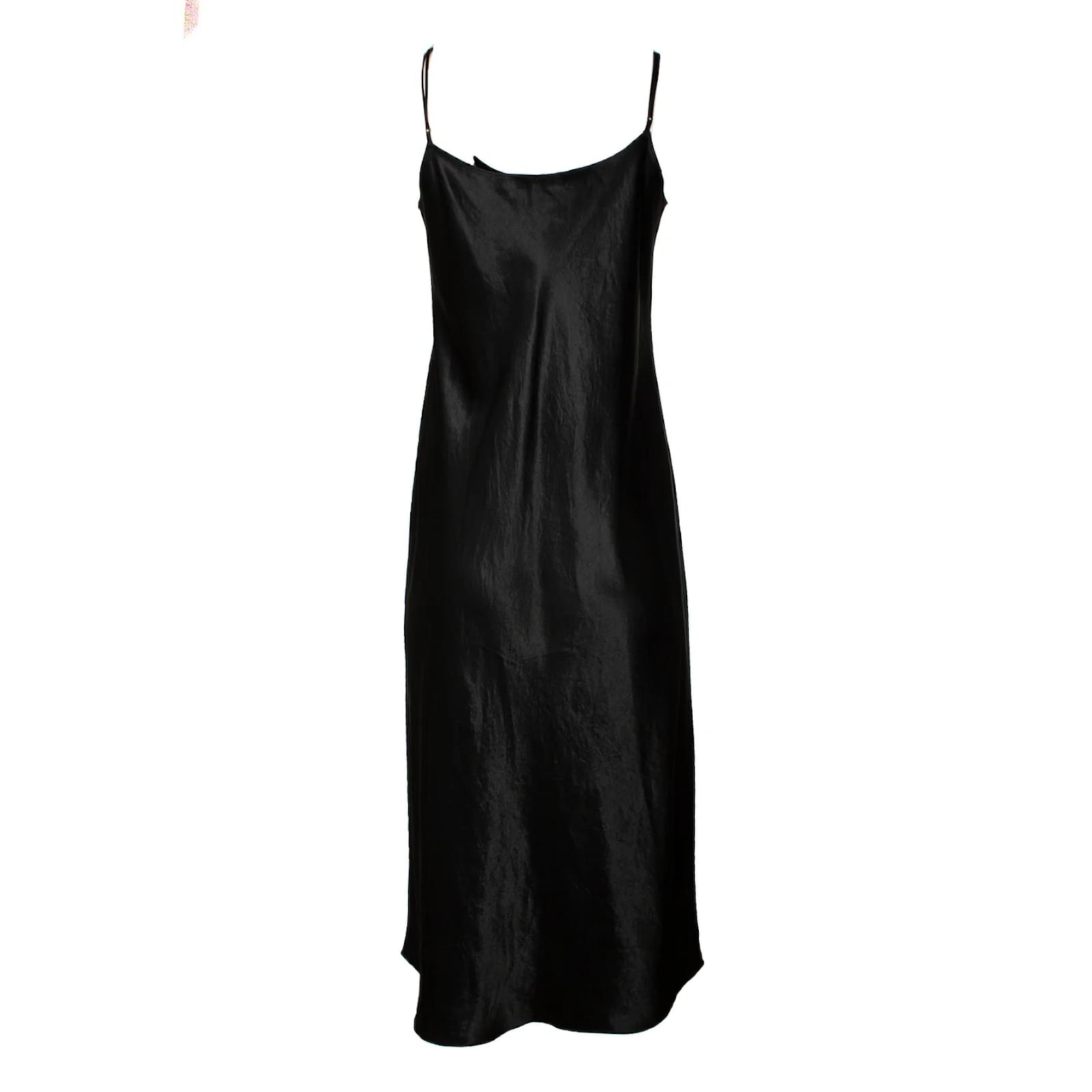 knee length dresses for ladies Vince Watercolor Marble Silk-Satin Cami Midi Dress Size Small – Ernest Grace main image 1