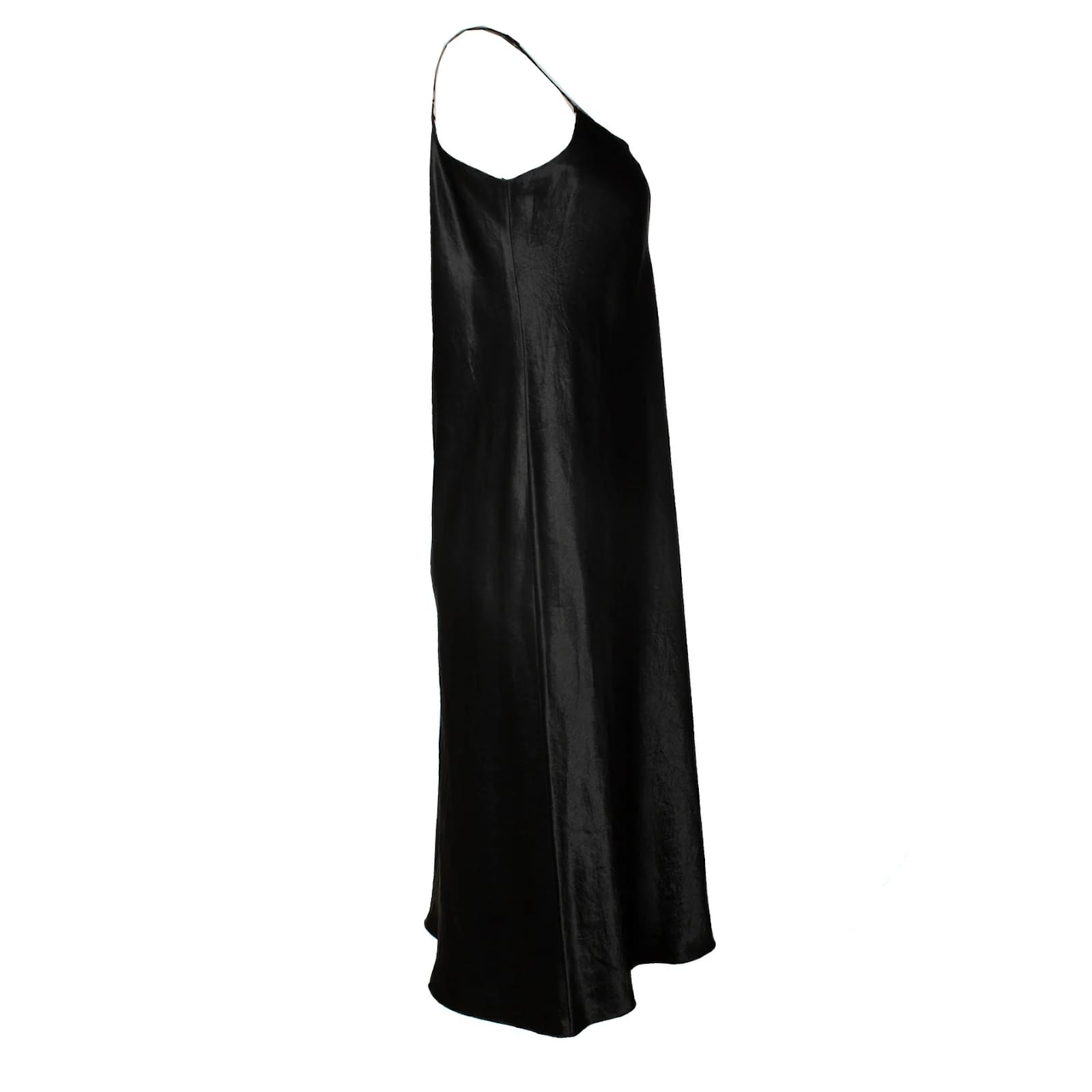 Vince, black shiny midi dress ref.1570975 - Joli Closet