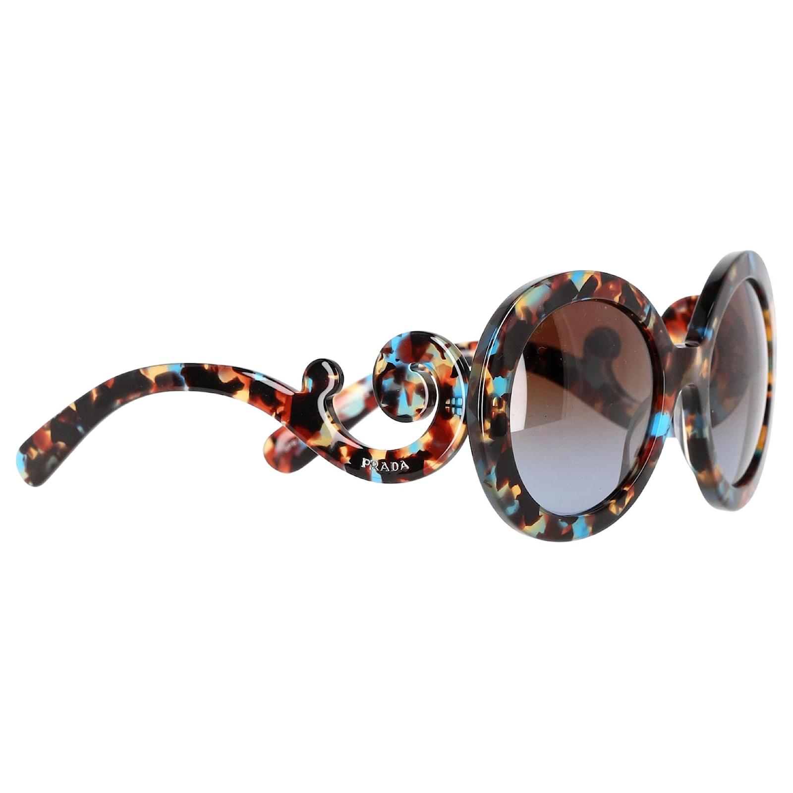 Prada Round Sunglasses in Multicolor Acetate Multiple colors