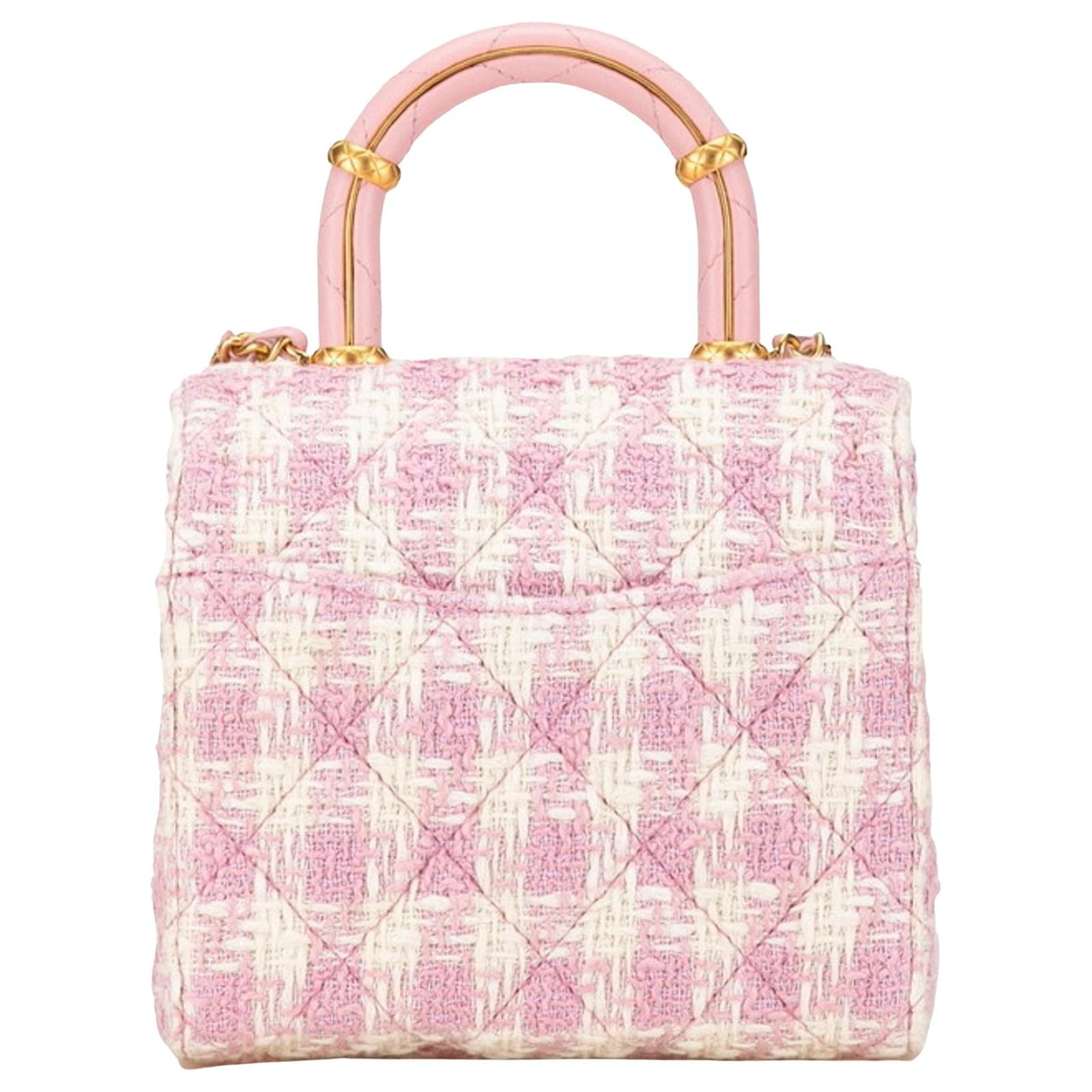 Chanel Flap bag Pink Tweed ref.1572547 - Joli Closet