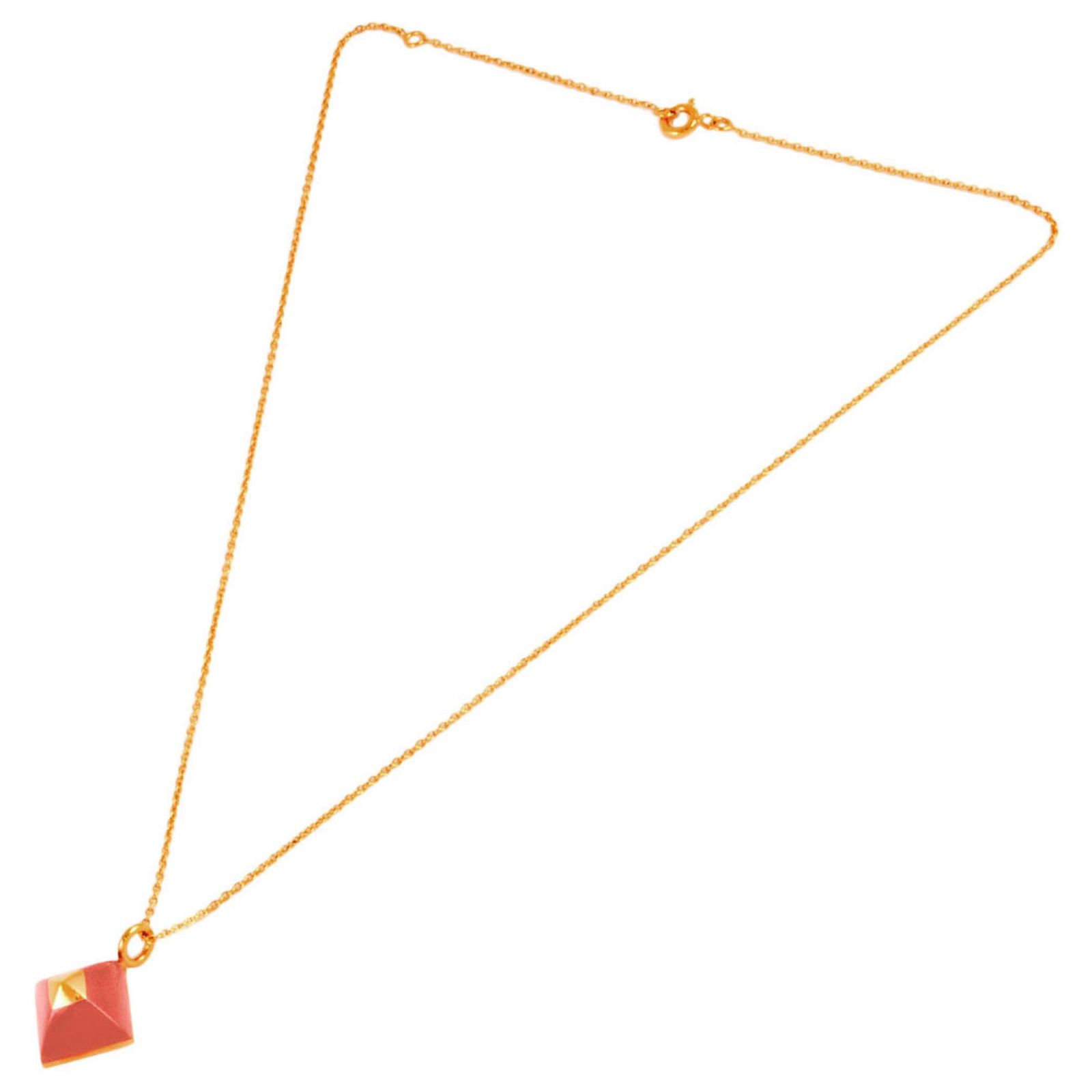 Hermes Medor Cupidon Necklace Pendant #303318H35B Hermes Palladium Plated Medor Folk Pendant Necklace Black  main image 3