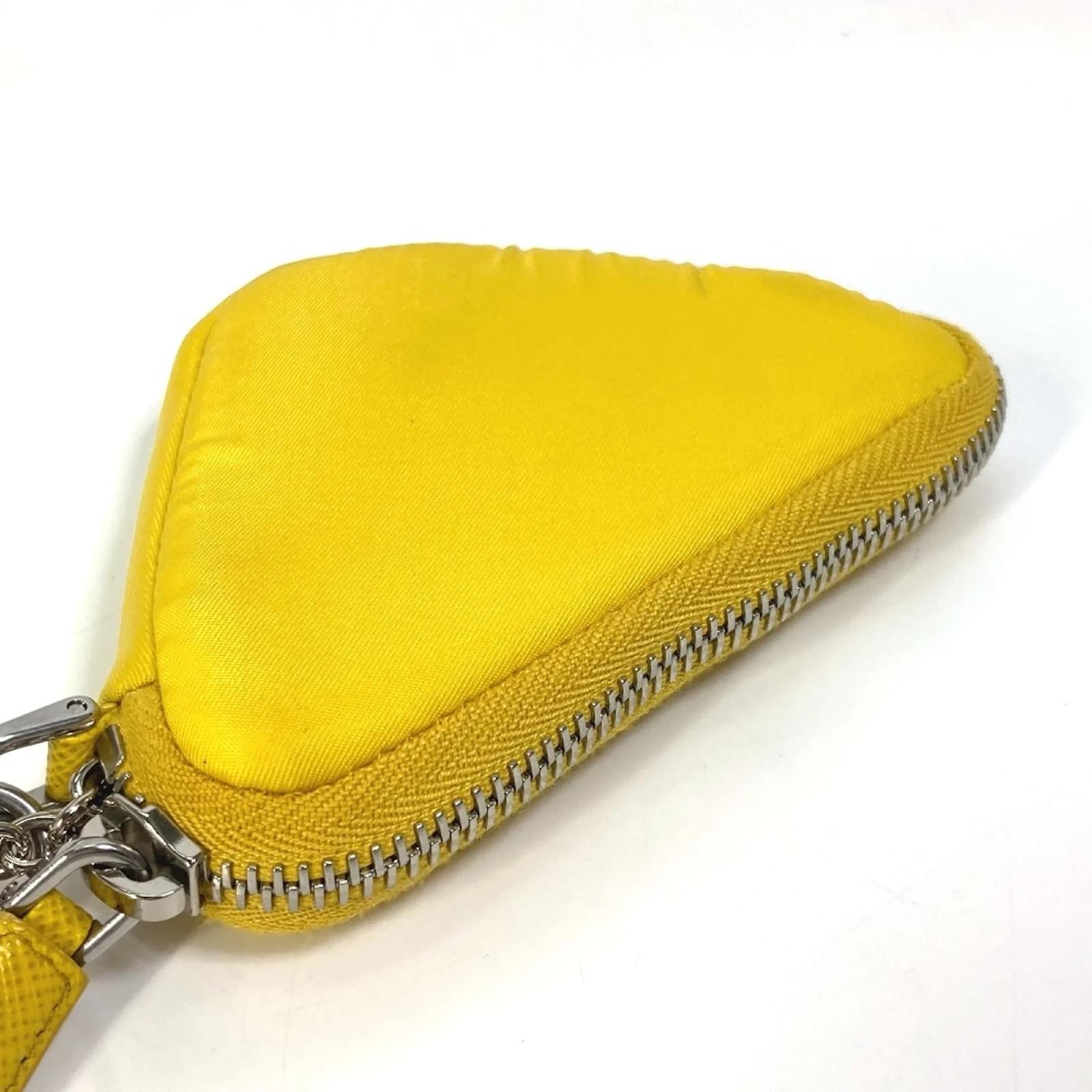 Prada Yellow Nylon Pouch with Neck Strap ref.1573995 - Joli