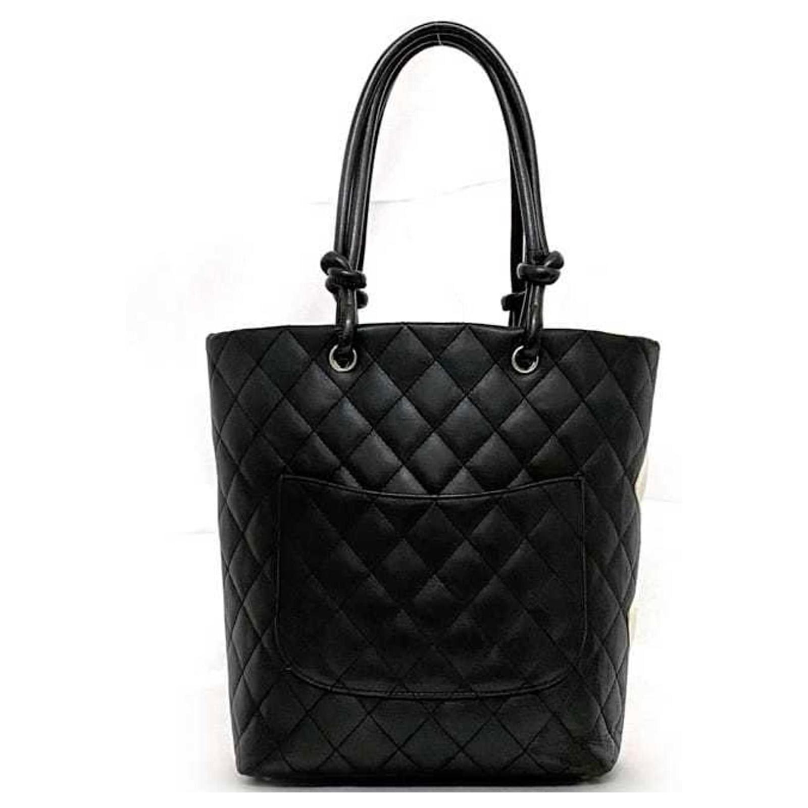 Cambon Chanel Black and White Tote Bag ref.1574712 - Joli Closet