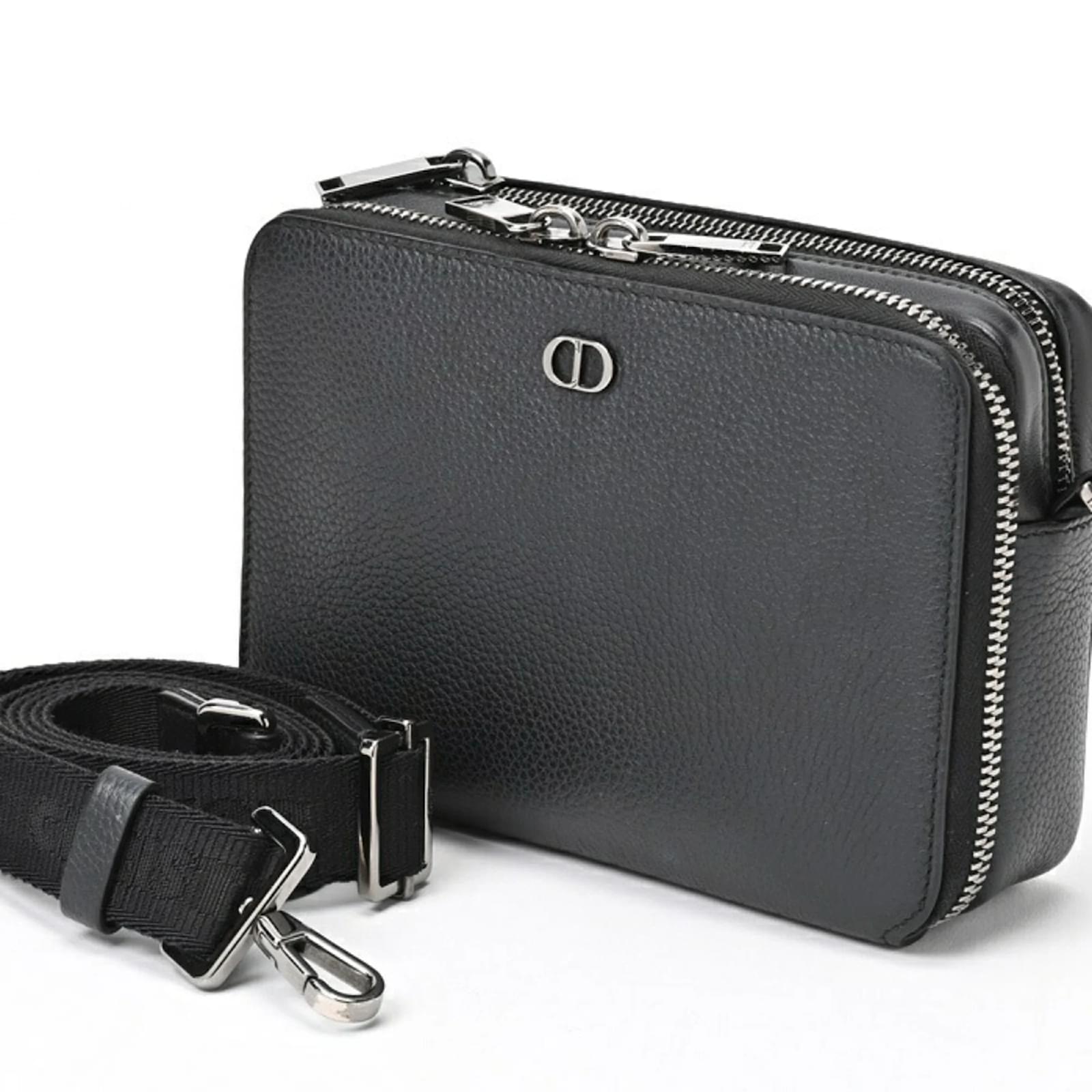 Christian Dior CD Icon Zip Pouch Bag Leather ref.JC1574720 (Sold
