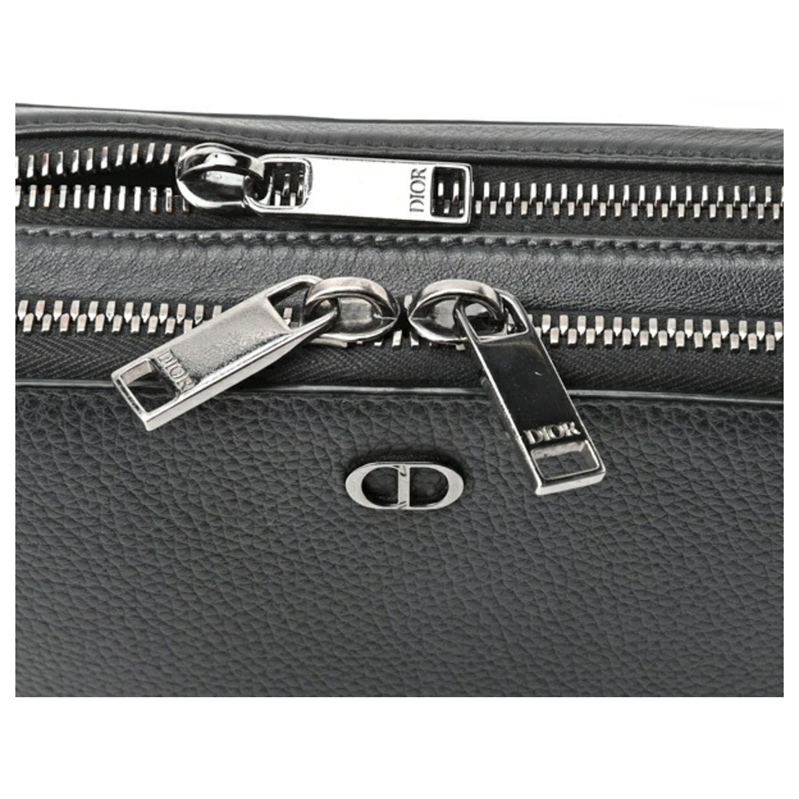 Christian Dior CD Icon Zip Pouch Bag Leather ref.JC1574720 (Sold