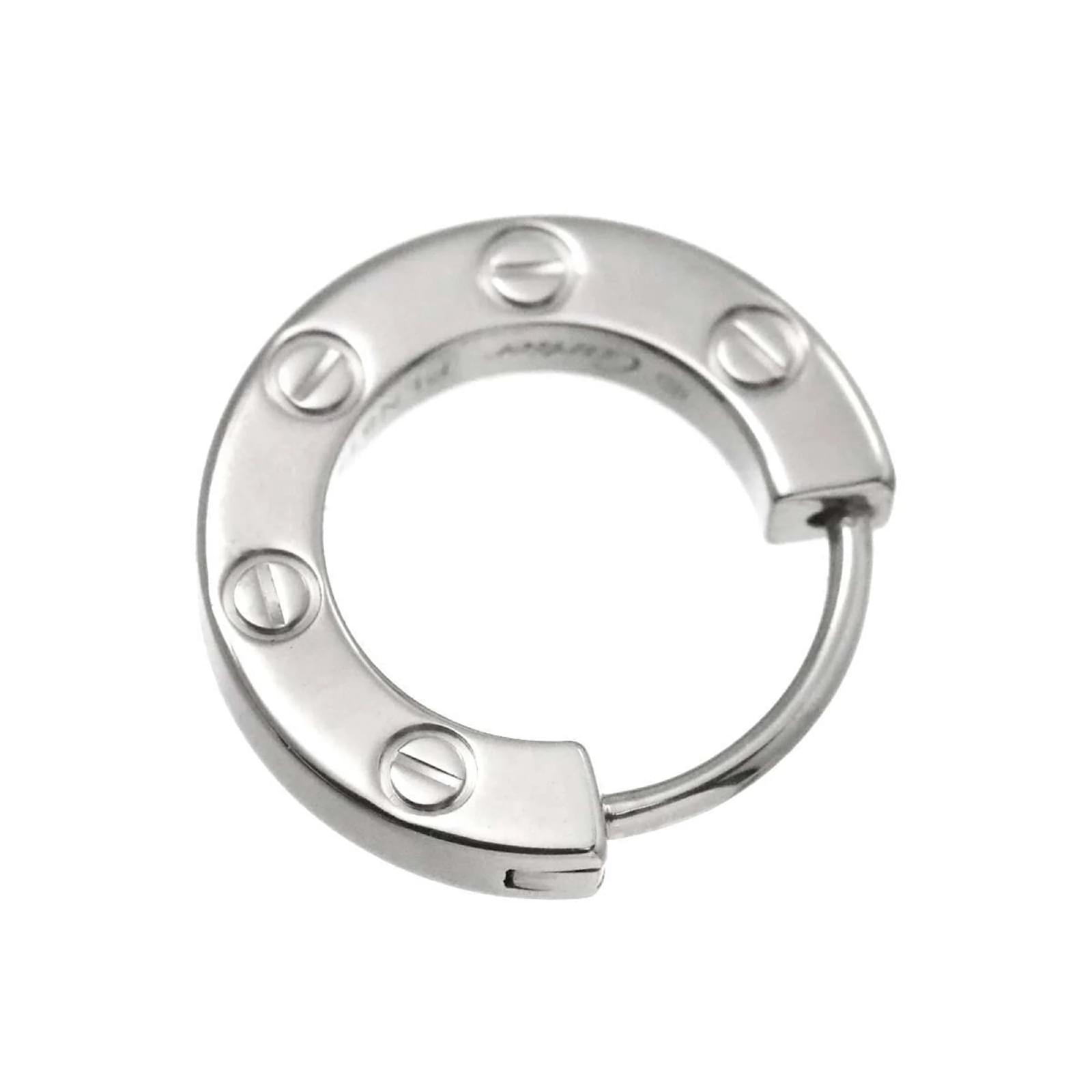 Cartier Love Single Earring in White Gold with Diamond ref