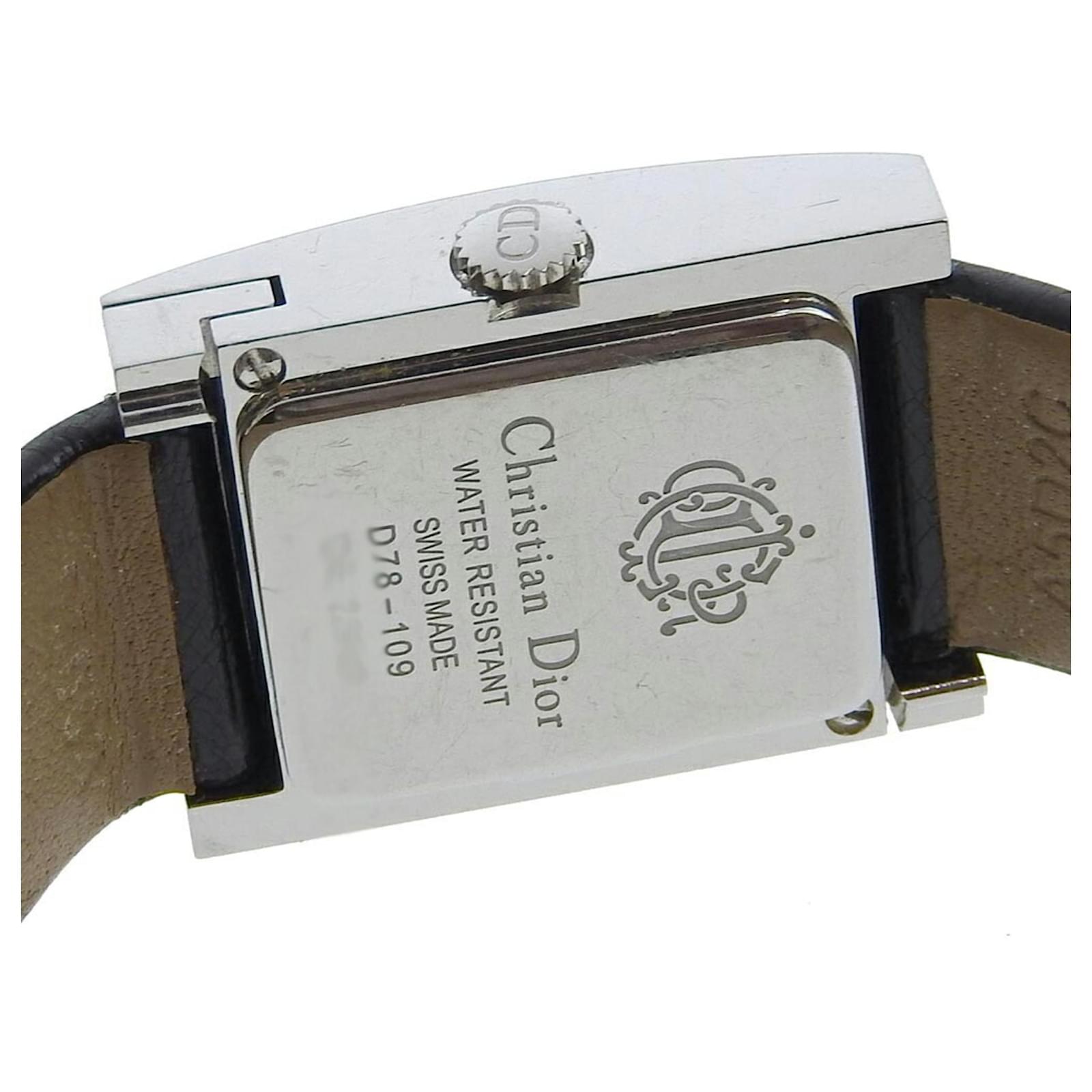 Christian Dior Malice D78 109 Wristwatch Black Silvery ref