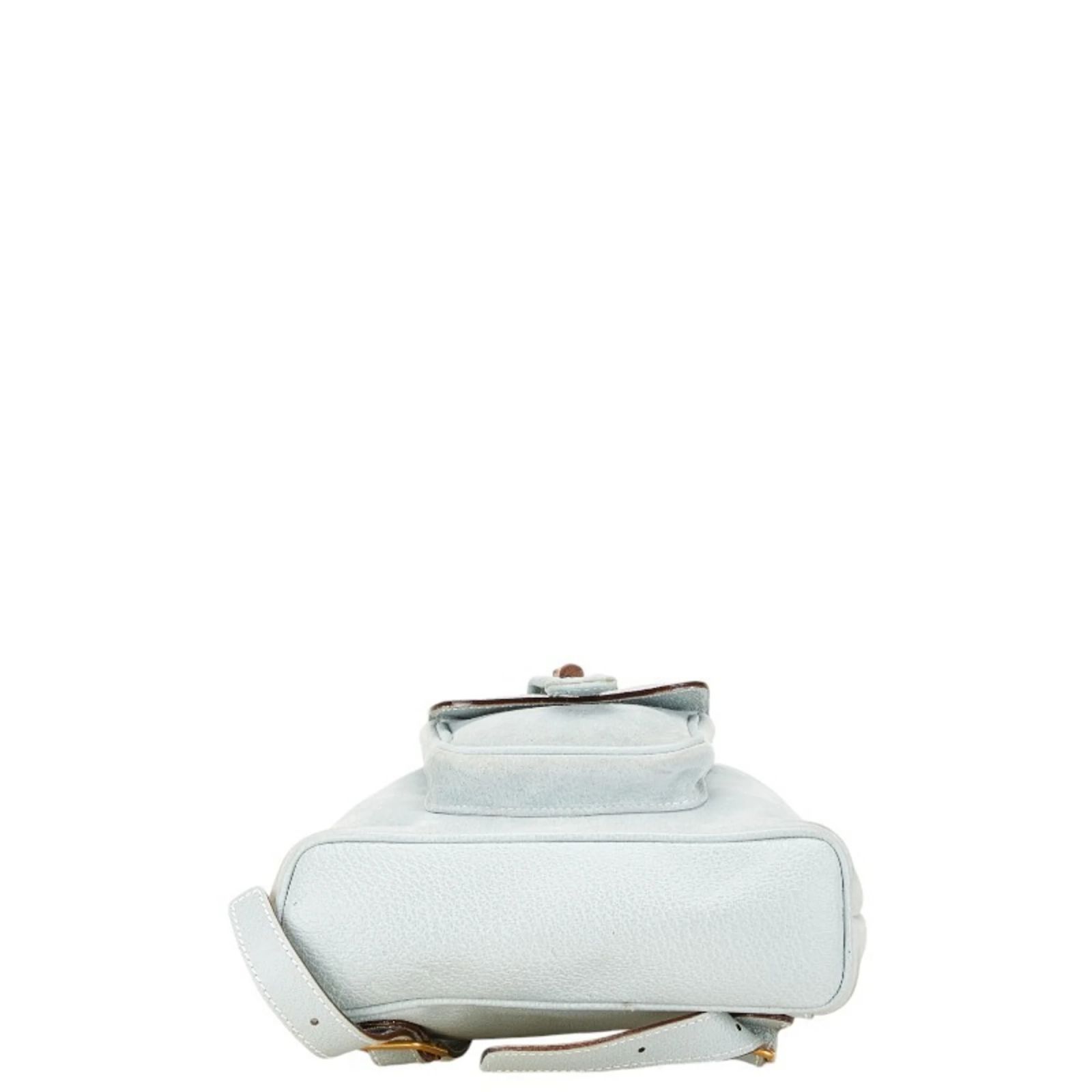 GUCCI Bamboo Backpack Leather White Gold 003 2058 0030 Auth BA7971 Bamboo leather backpack Gucci White in Leather - 41564026 main image 3