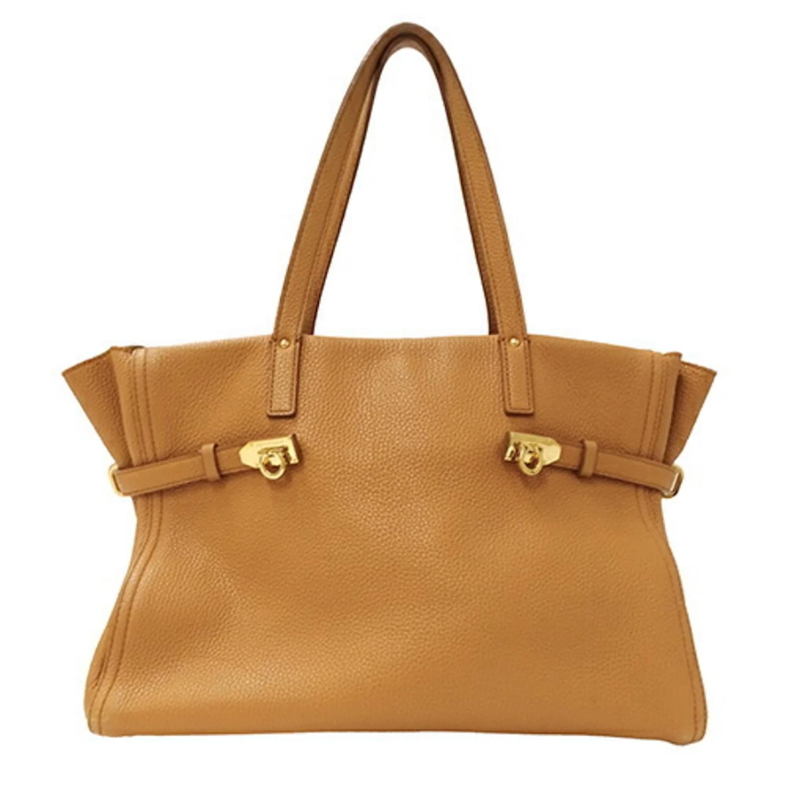 Salvatore ferragamo gancini tote bag sale
