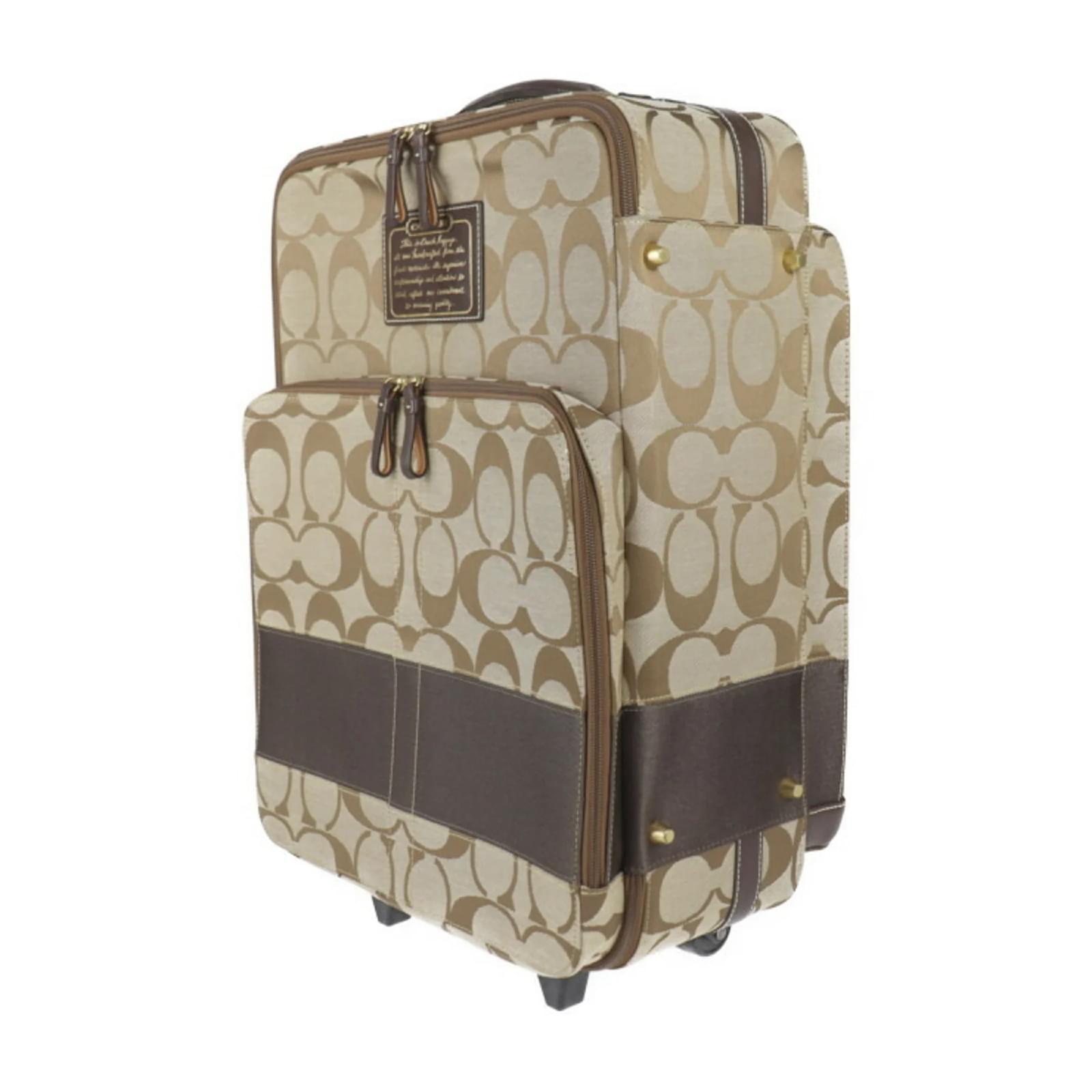 バッグ COACH Signature Carry On Luggage rare Coach Signature Weekend Carry-On Luggage Suitcase 22