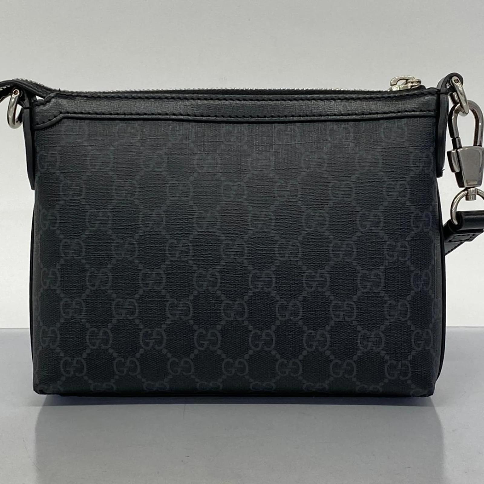 Gucci Shoulder Bag GG Supreme Black Plastic ref.1578429