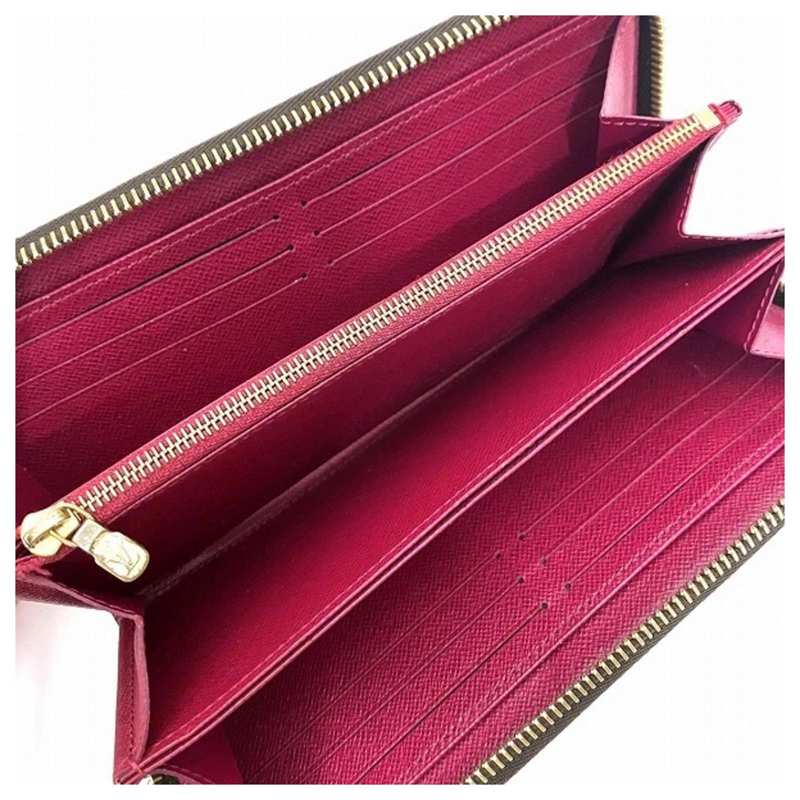 Louis Vuitton Monogram Zippy Wallet M41895 Brown Fuschia ref