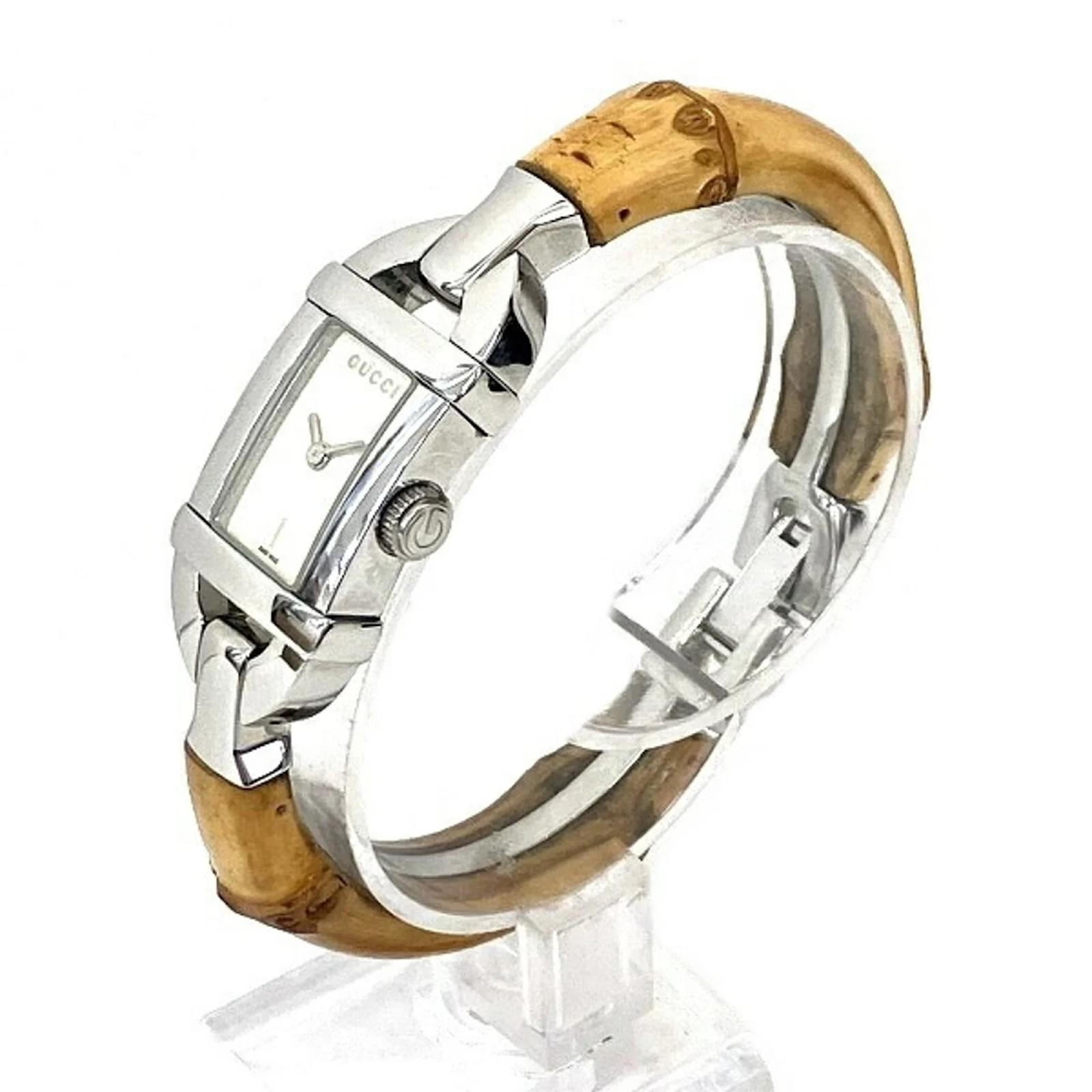 GUCCI 6800L Quartz Bamboo Watch for Women (Sold) - Joli Closet