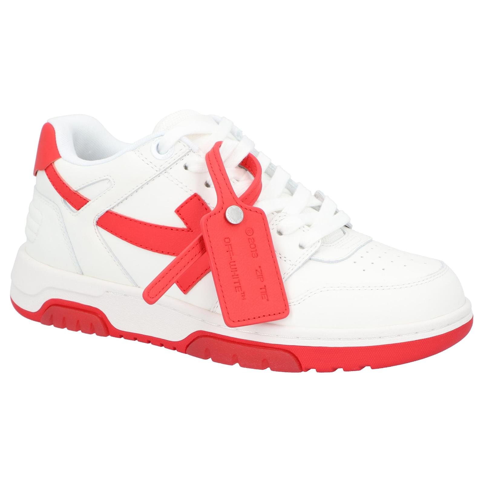 Off White Out of Office 'White Coral' Leather ref.1585887 - Joli