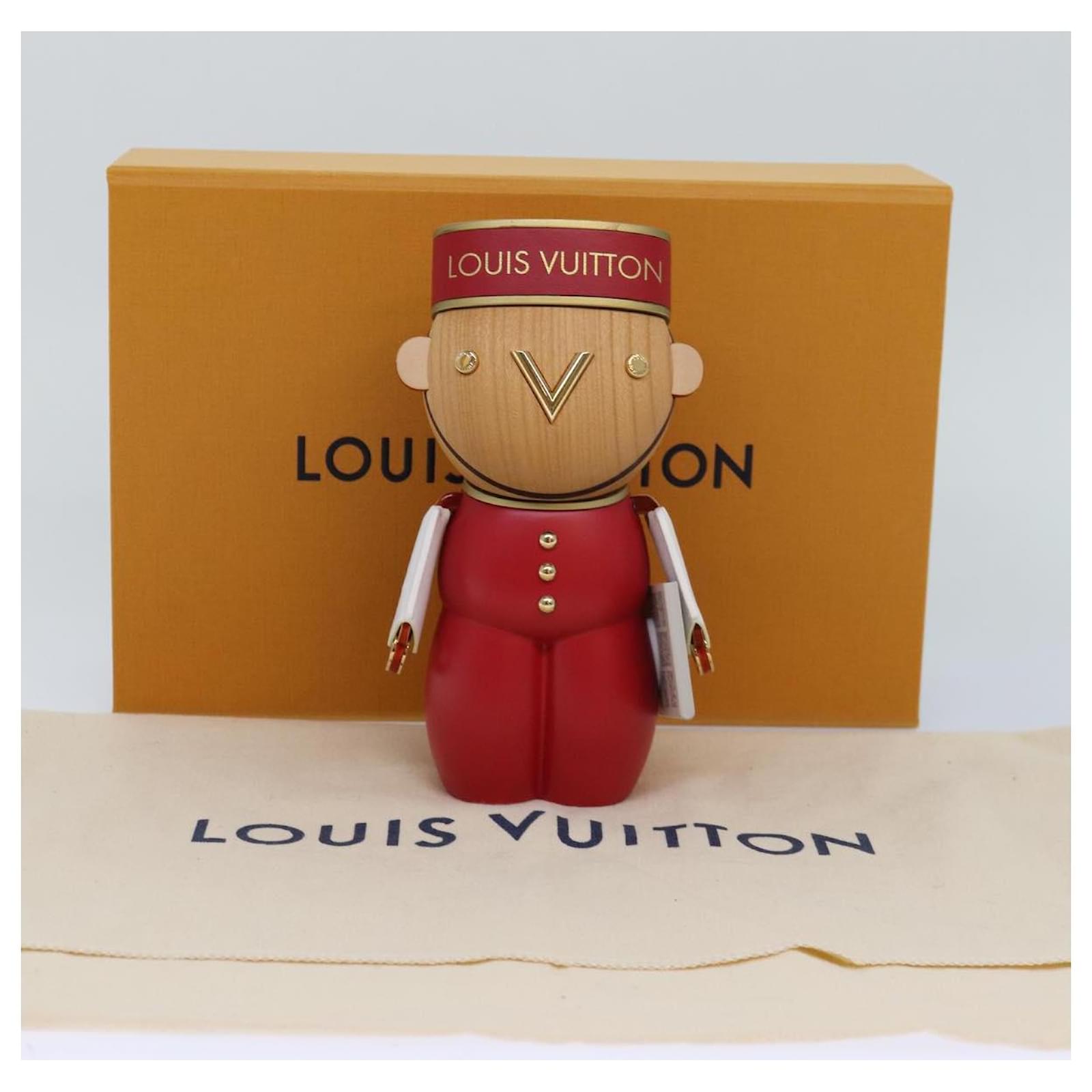 LOUIS VUITTON Vivienne Gaston Porter Bellboy Object Wood Red