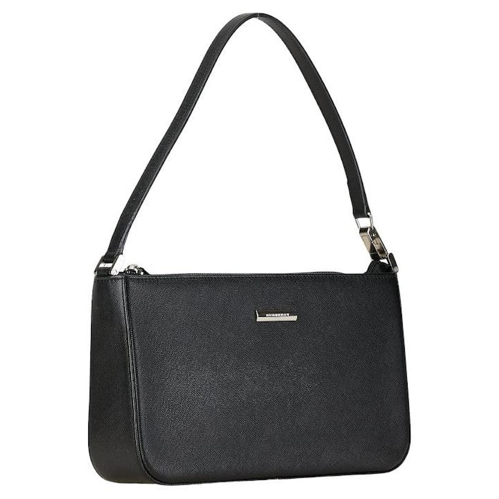 Burberry Leather Logo One-Shoulder Bag Black ref.1589592 - Joli Closet