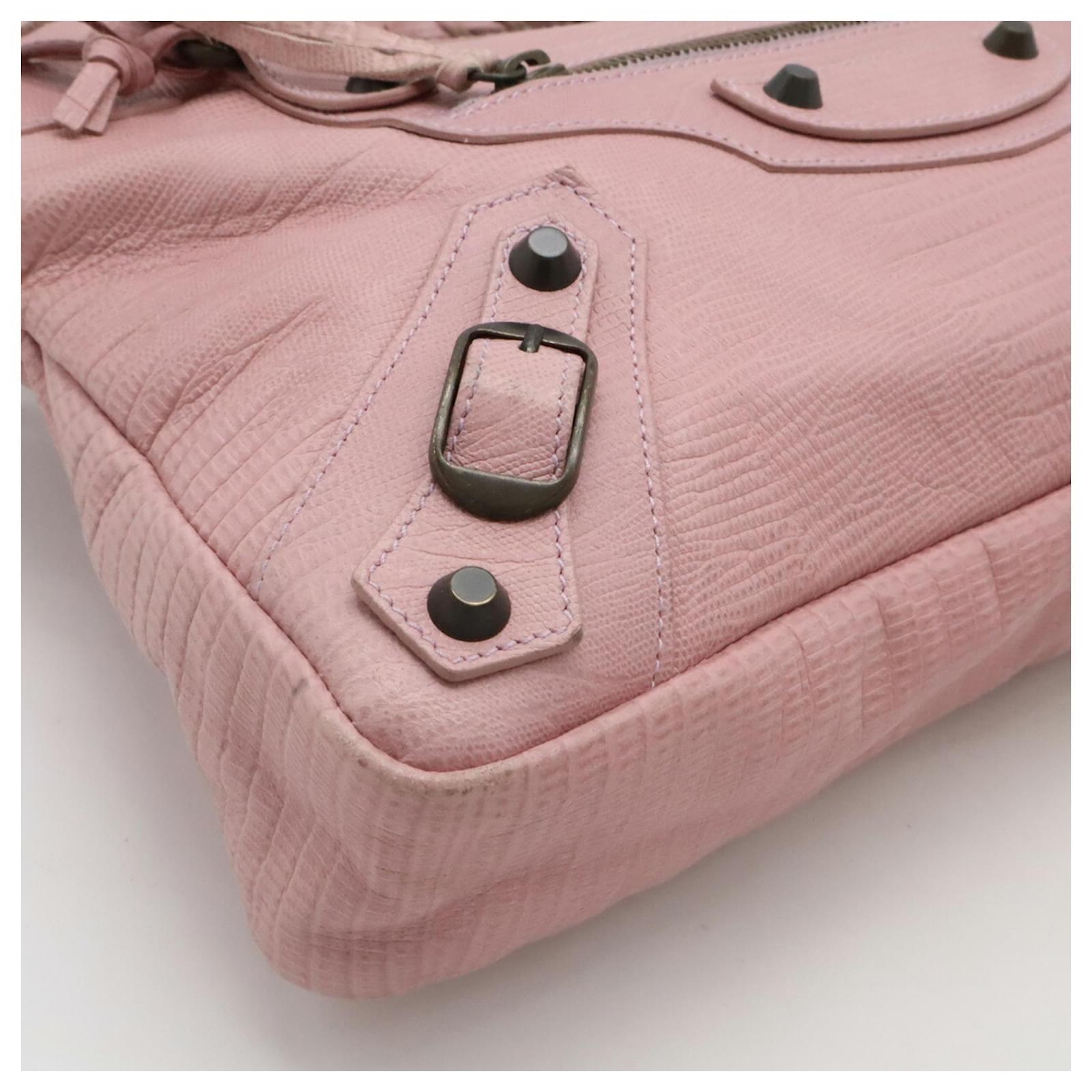 Balenciaga The First Handbag Shoulder Bag Pink Leather ref.1591987