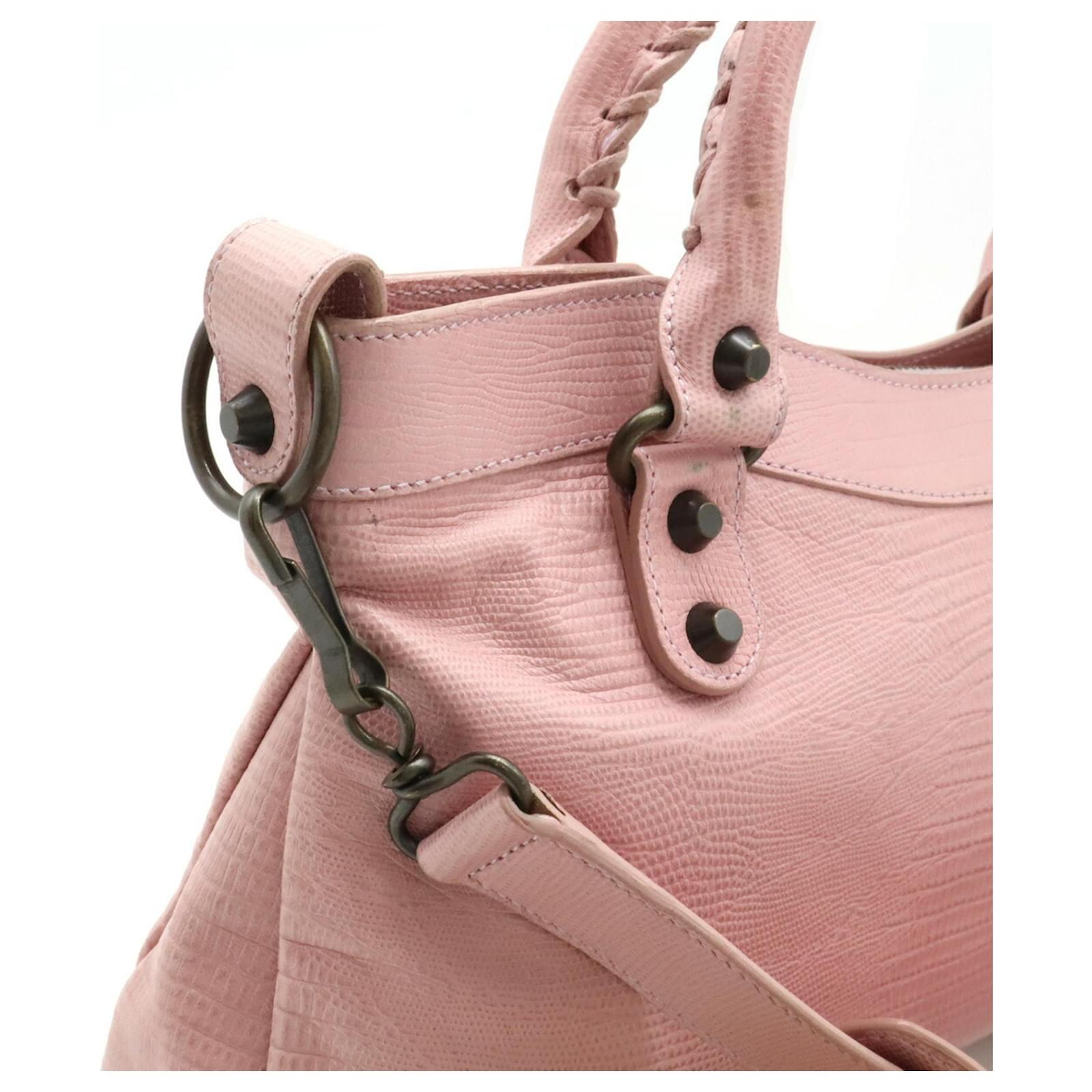 Balenciaga The First Handbag Shoulder Bag Pink Leather ref