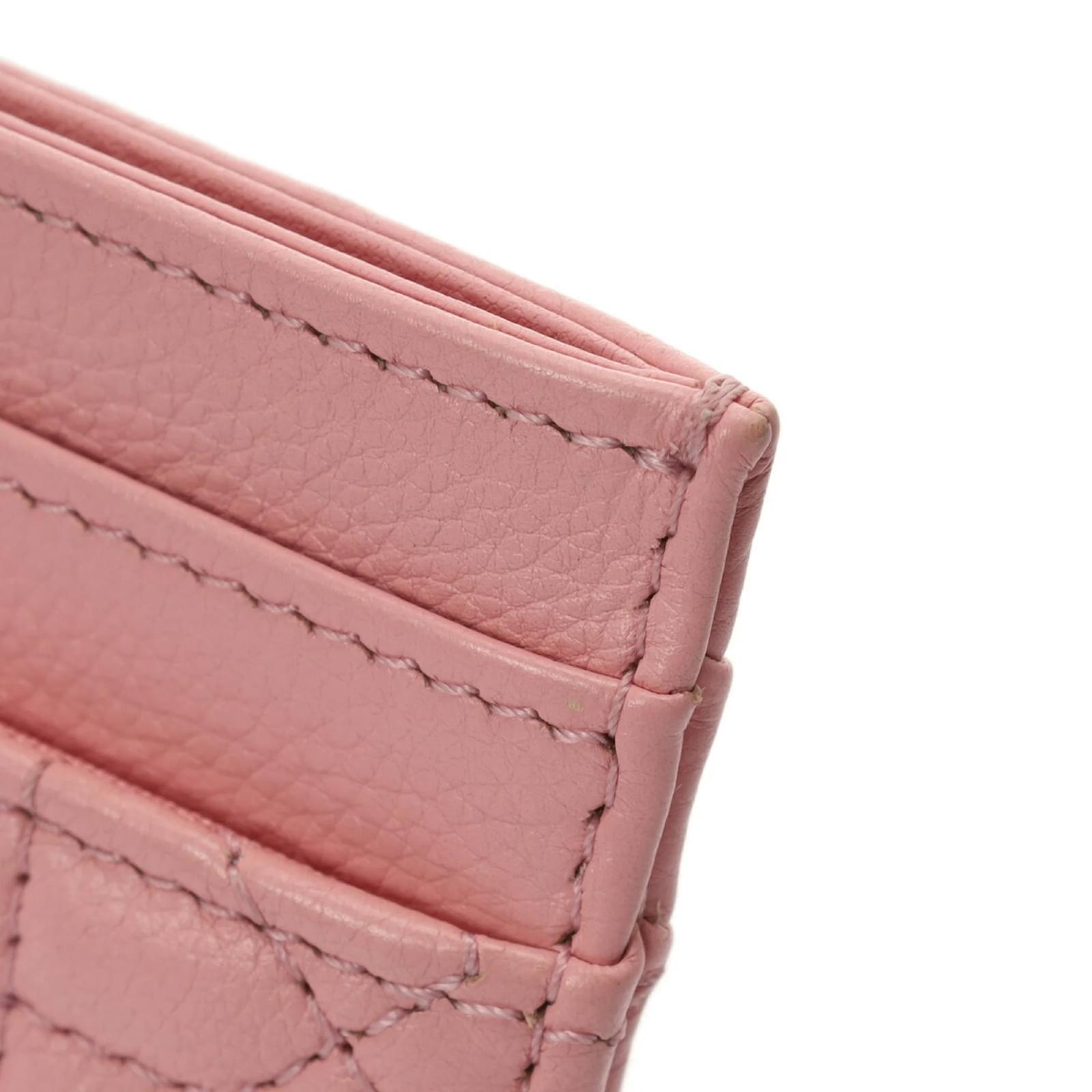 Christian Dior Heart Pink Women's Leather Card Case ref.JC1592791