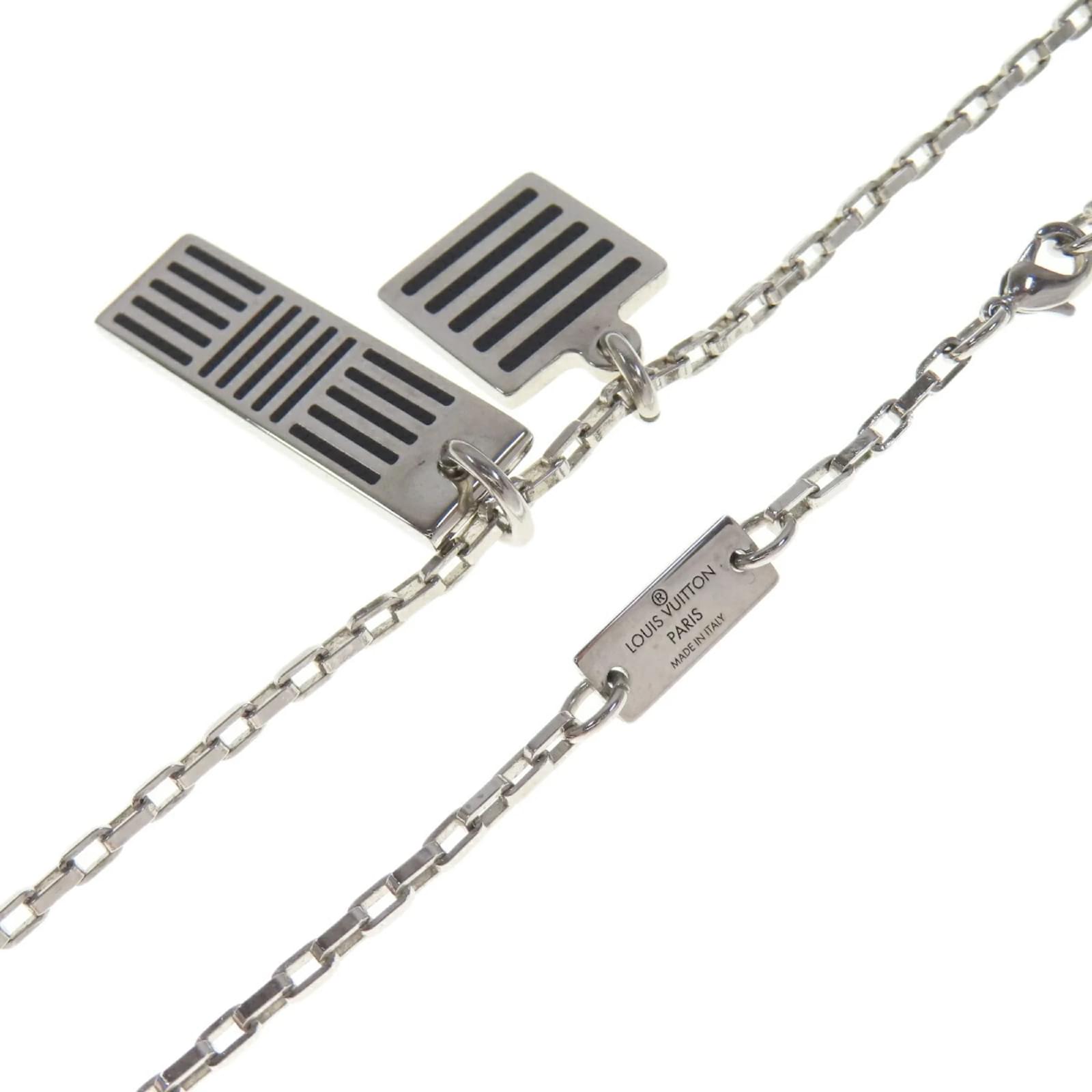 Louis Vuitton M62490 Collier Damier Colors Necklace Silvery Louis Vuitton M62490 Collier Damier Colors Necklace Silvery