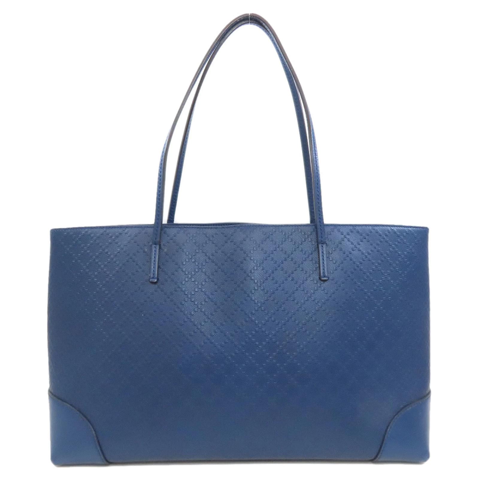 Gucci 353397 Diamante Tote Bag Blue Leather ref.1592971