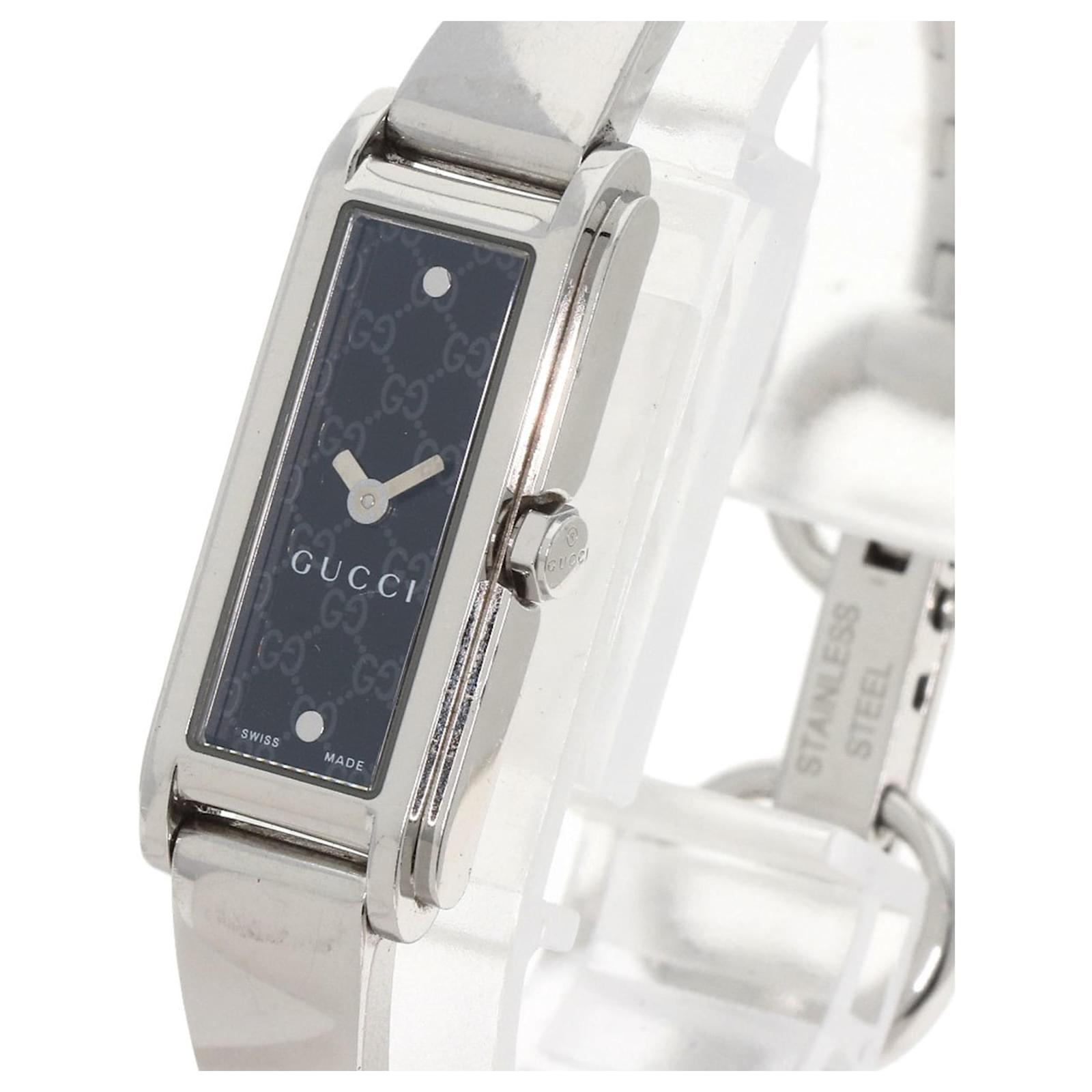 Gucci 109 G-Line Stainless Steel Ladies Watch ref.1593043 - Joli