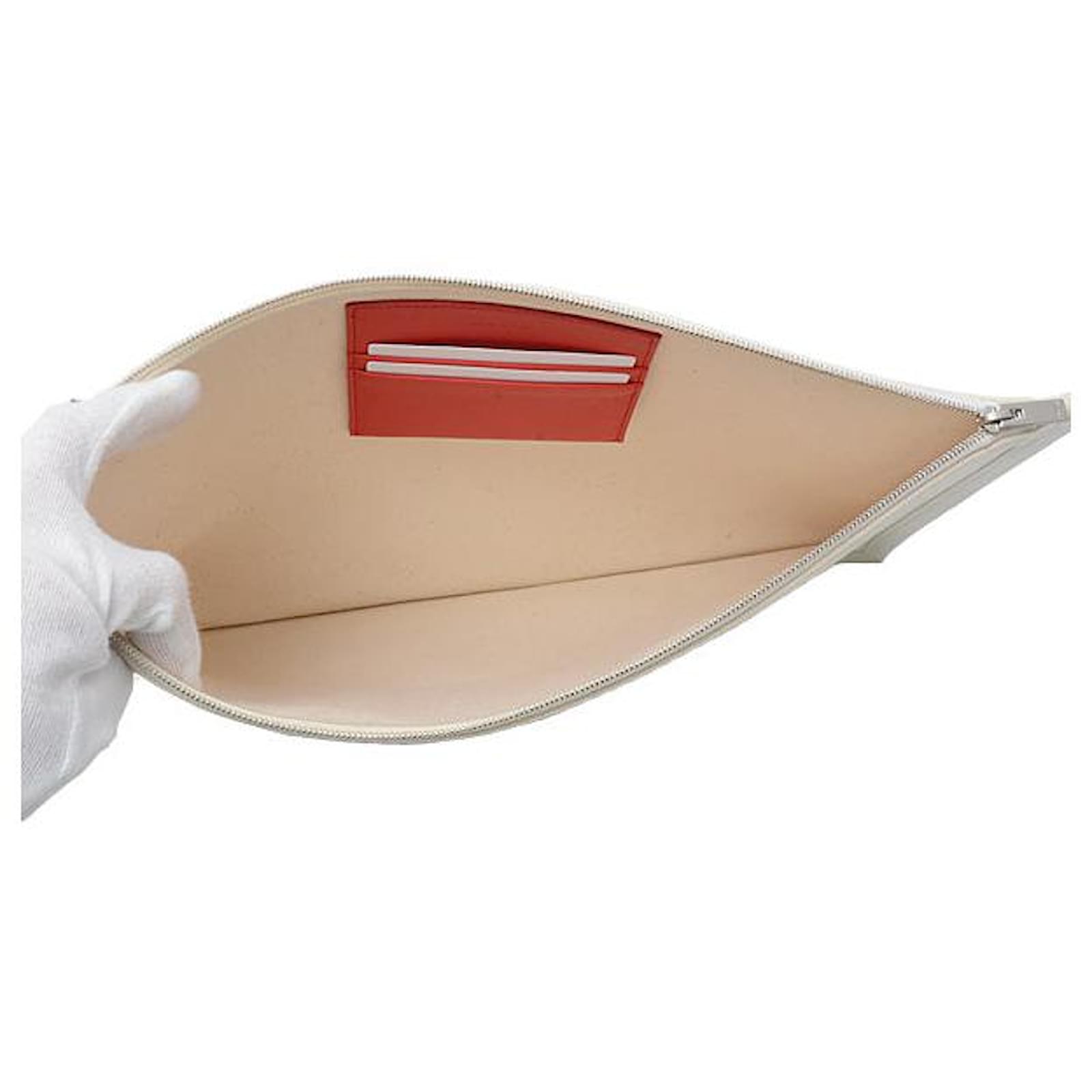 Céline Celine Canvas Logo Clutch Bag 10A962B4W Red Cloth ref
