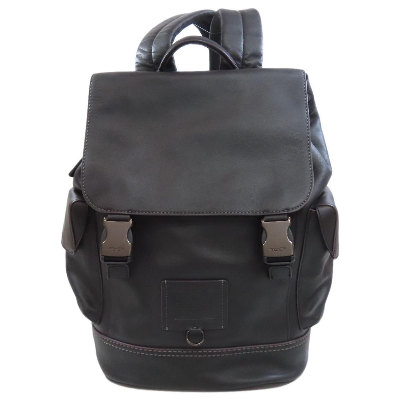 Coach Black orders Leather Backpack