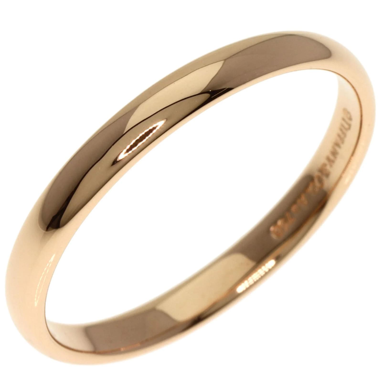 Tiffany & Co Tiffany Classic Wedding Band Ring in 18K Pink Gold ref ...