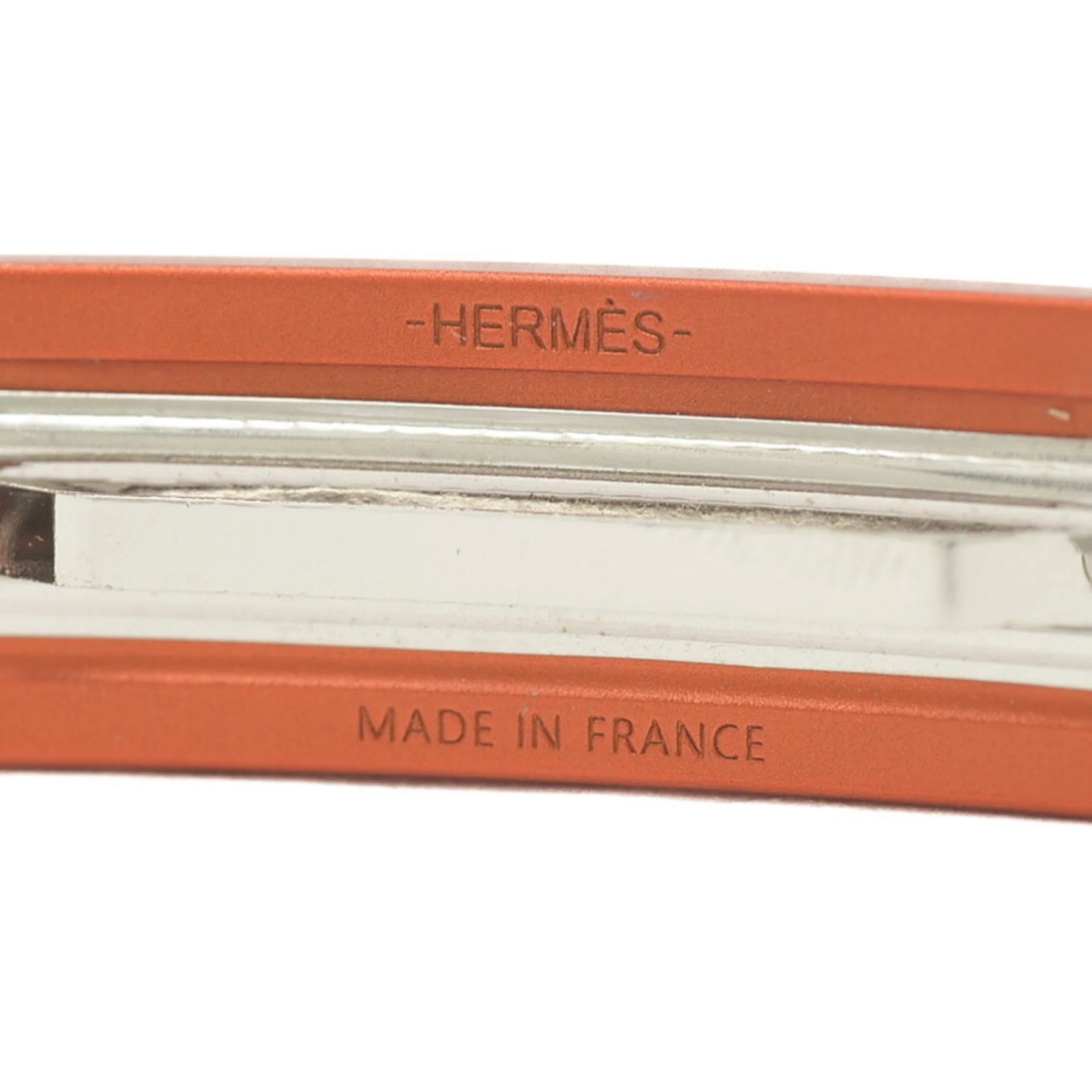 HERMES Caprice Hair Clip Aluminium Orange 視線を浴びるエルメスオレンジ【HERMES】カプリス ヘアクリップ  main image 4