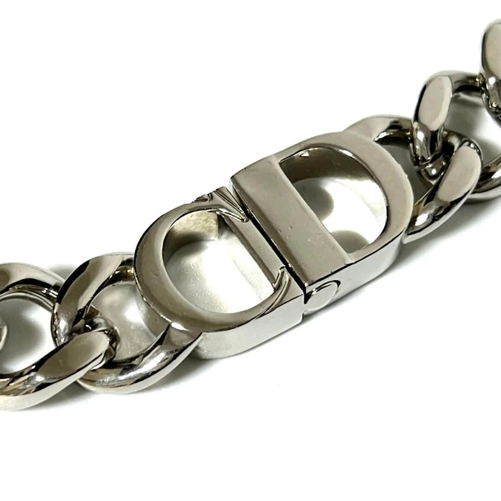 【DIOR】CD ICON CHAIN LINK NECKLACE/ゴールド&シルバー/メンズ Dior CD Icon Chain Link Necklace P0024975 | eBay