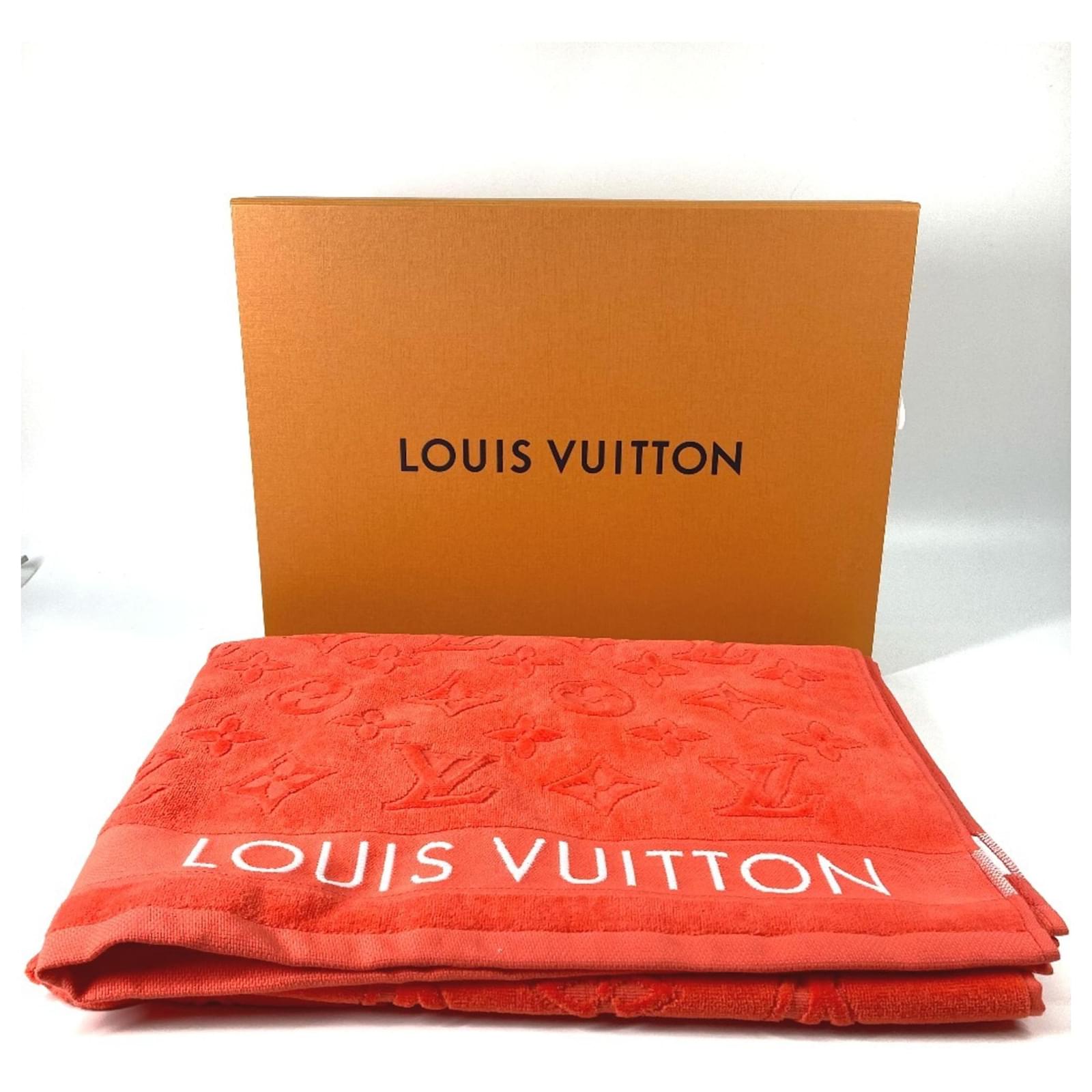 Louis Vuitton Poppy Orange Beach Towel Cotton ref.1594553
